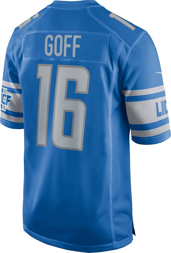 Nike Men's Detroit Lions Jared Goff #16 Blue Game Jersey
