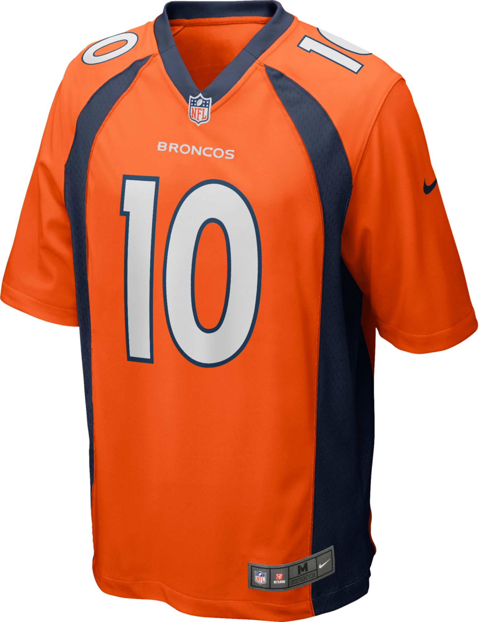 Nike Denver Broncos No10 Jerry Jeudy Orange Team Color Men's Stitched NFL Limited Tank Top Suit Jersey