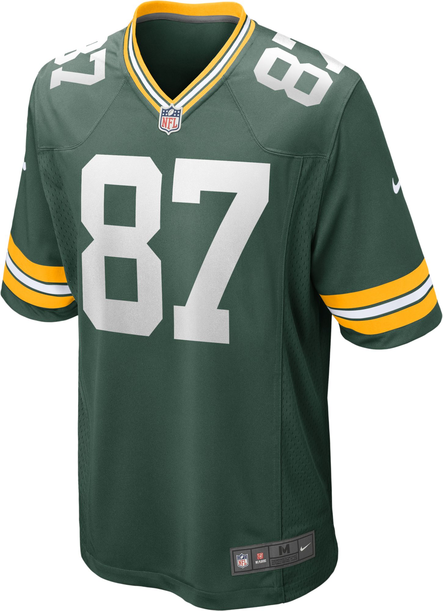 Nike Men's Green Bay Packers Romeo Doubs #87 Green Game Jersey - Big ...