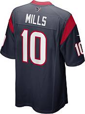 Nike Men's Houston Texans David Mills #10 Navy Game Jersey product image