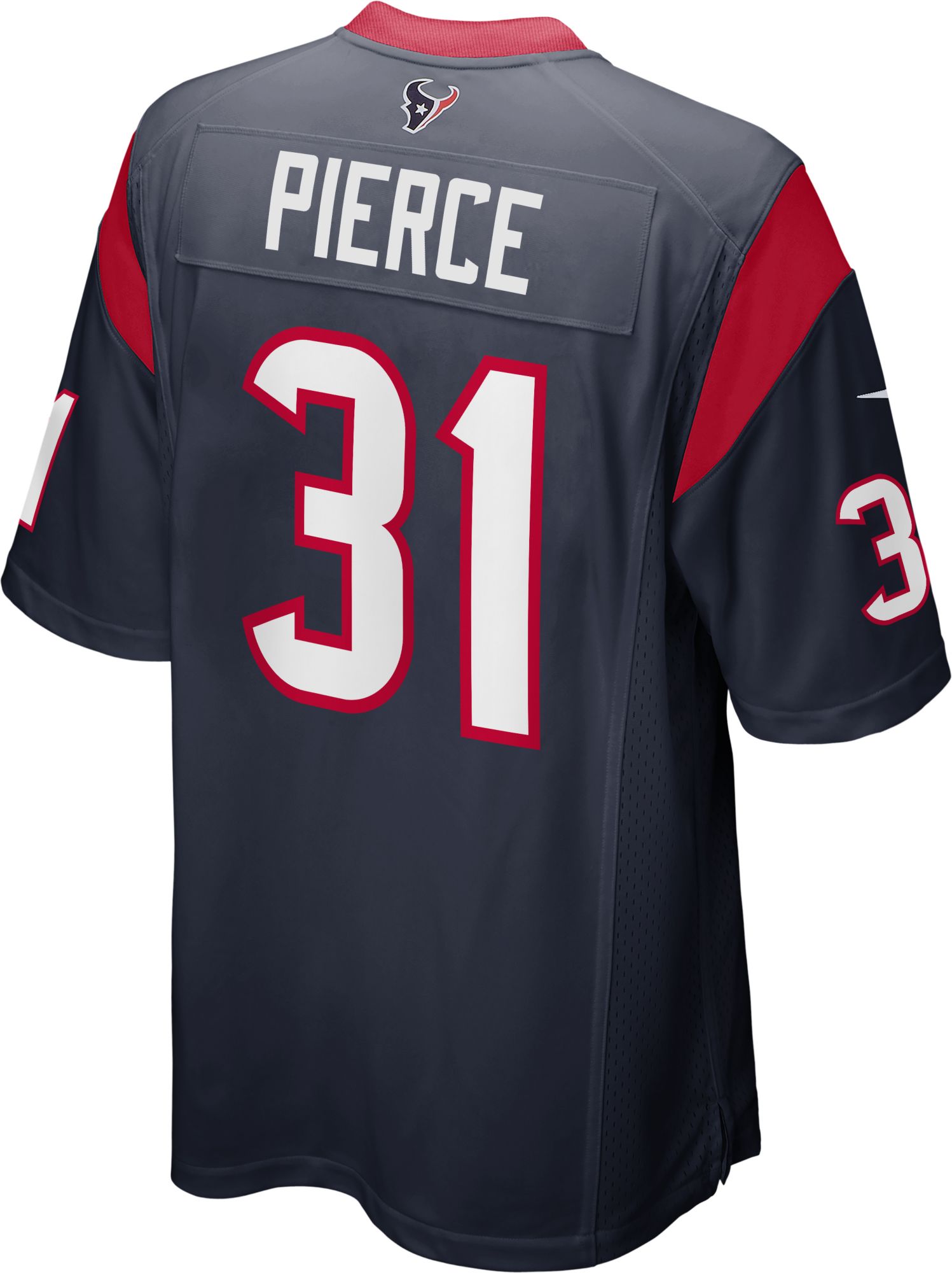 Nike Men's Houston Texans Dameon Pierce #31 Navy Game Jersey