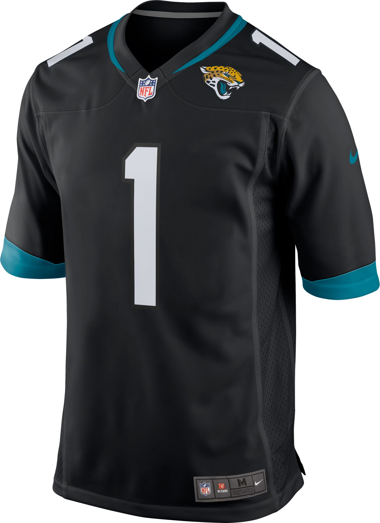 Nike Men's Jacksonville Jaguars Travis Etienne #1 Black Game Jersey product image