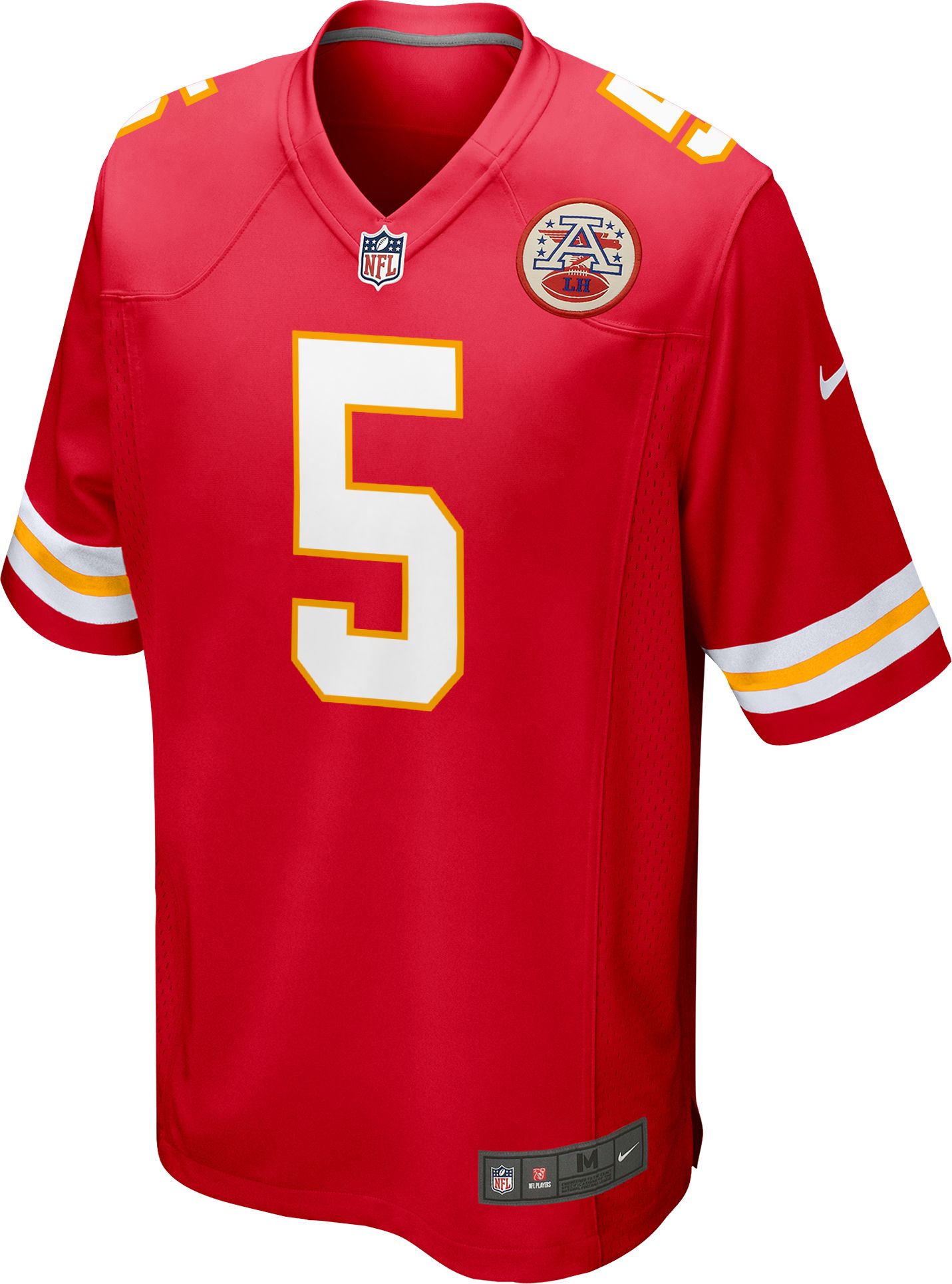 Nike Men's Kansas City Chiefs Mansoor Delane #5 Red Home Game Jersey product image
