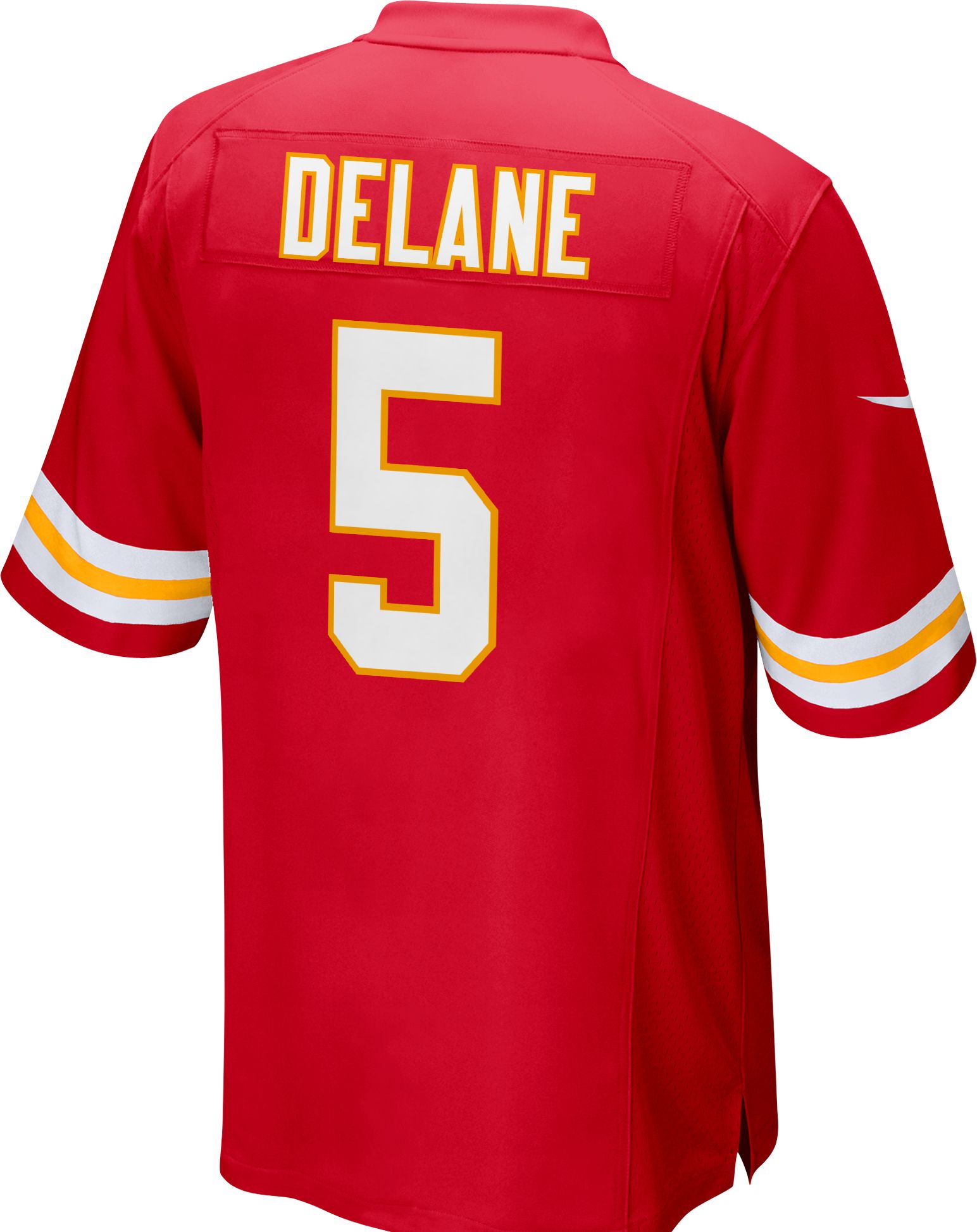 Nike Men's Kansas City Chiefs Mansoor Delane #5 Red Home Game Jersey product image