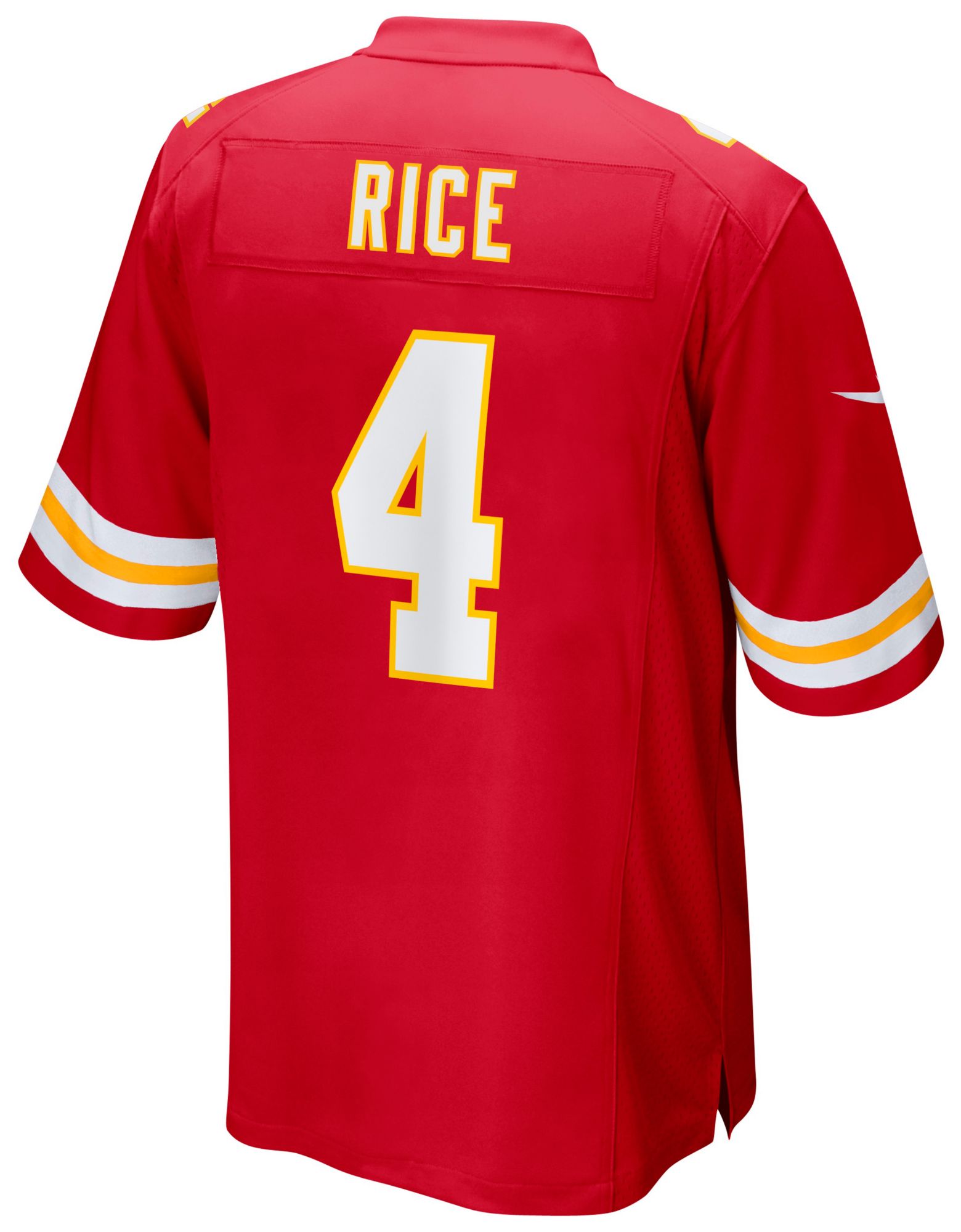 Nike Men's Kansas City Chiefs Rashee Rice #4 Red Game Jersey product image
