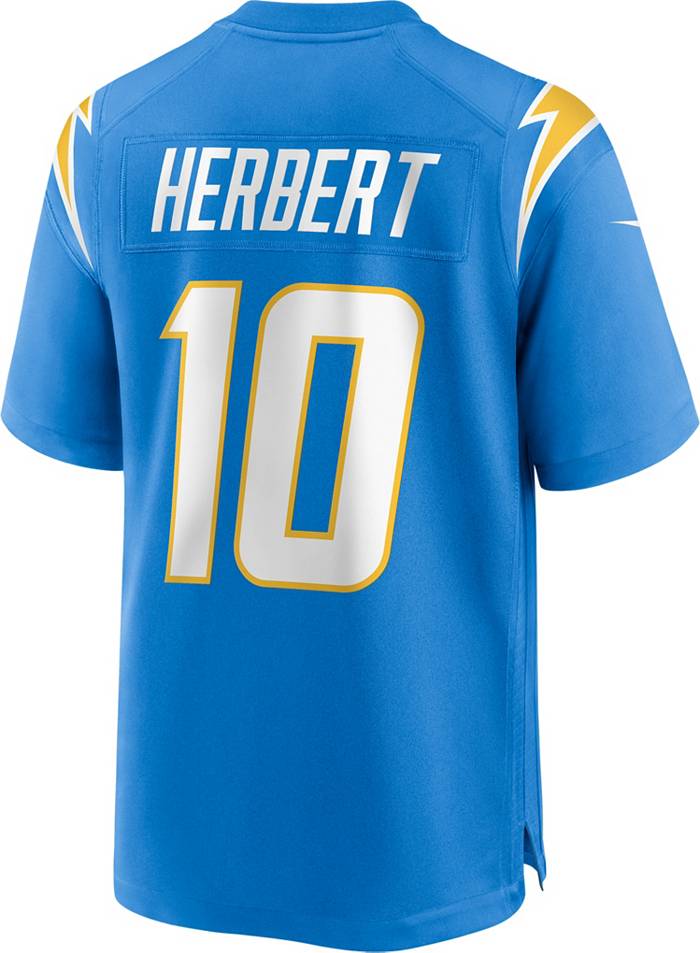 San Diego Chargers Justin Herbert Autographed Dark Blue Nike Twill Jersey Size L