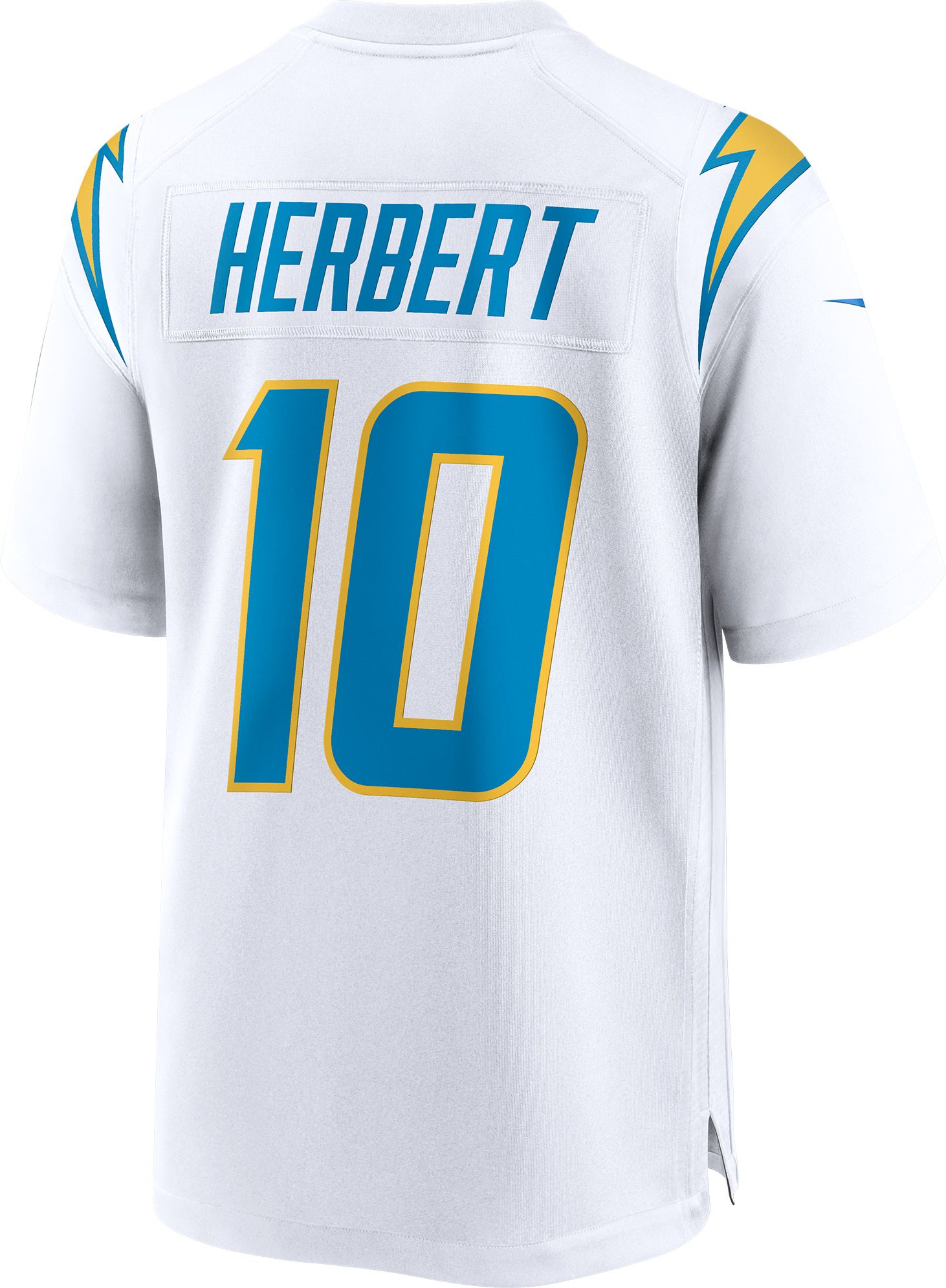 Nike Men's Los Angeles Chargers Justin Herbert #10 White Game Jersey product image