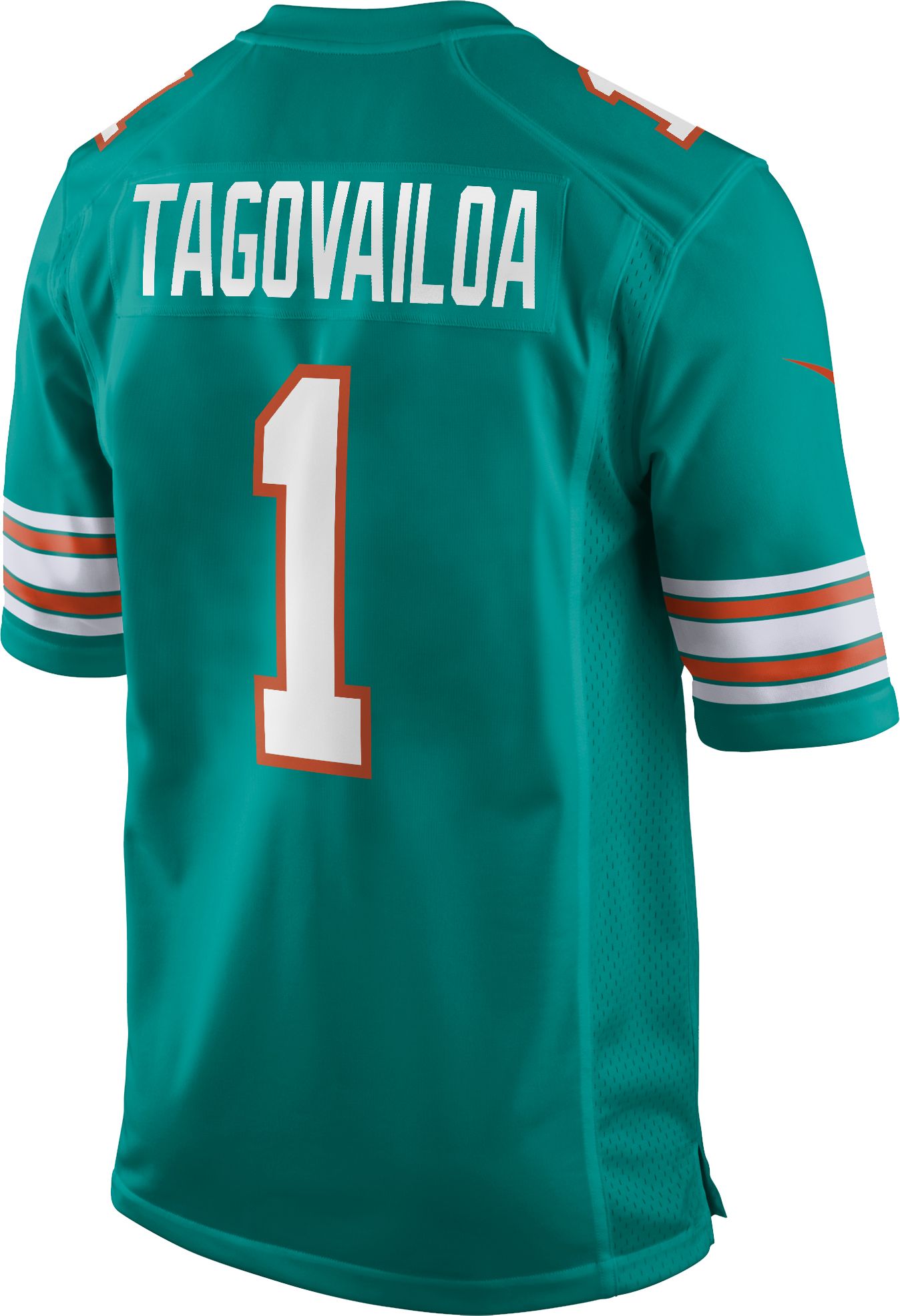Nike Men's Miami Dolphins Tua Tagovailoa #1 Aqua Game Jersey product image