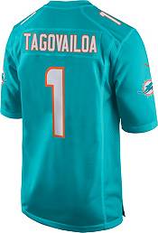 Nike Men's Miami Dolphins Tua Tagovailoa #1 Aqua Game Jersey