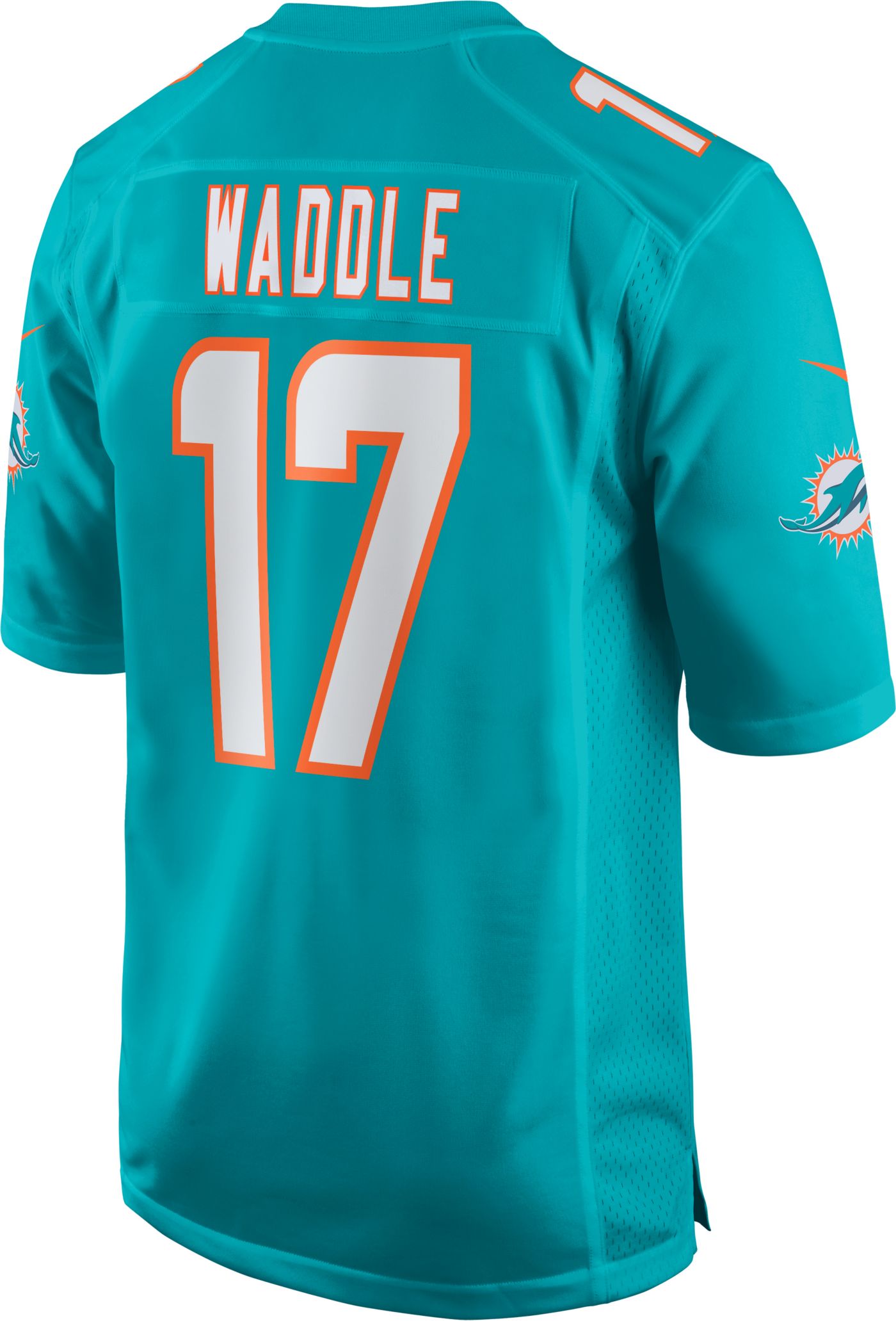 Nike Men s Miami Dolphins Jaylen Waddle 17 Aqua Game Jersey Dick s Sporting Goods