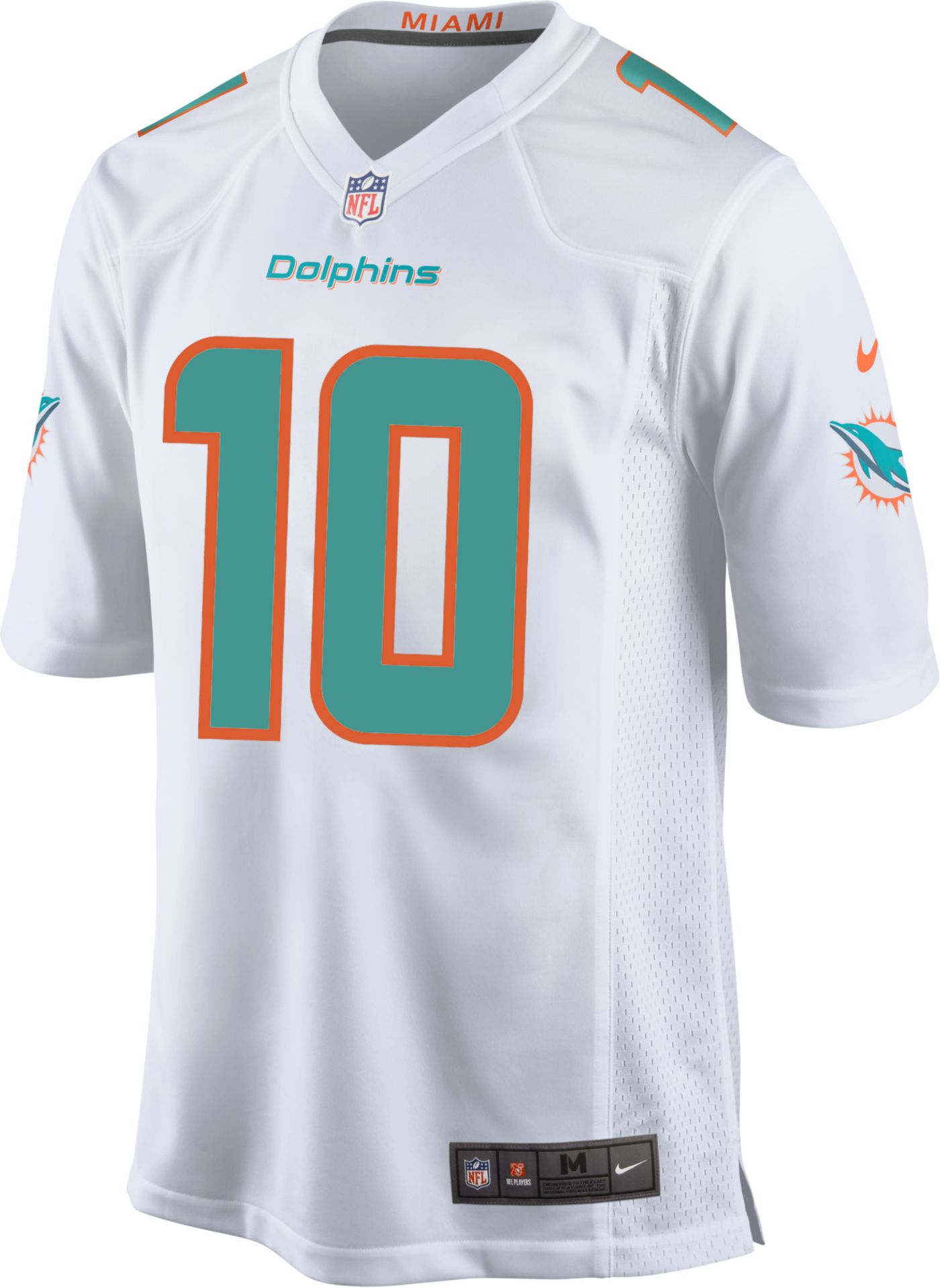 Nike Tyreek deals Hill #10 Miami Dolphins Game on-Field Jersey Green Youth L 14/16