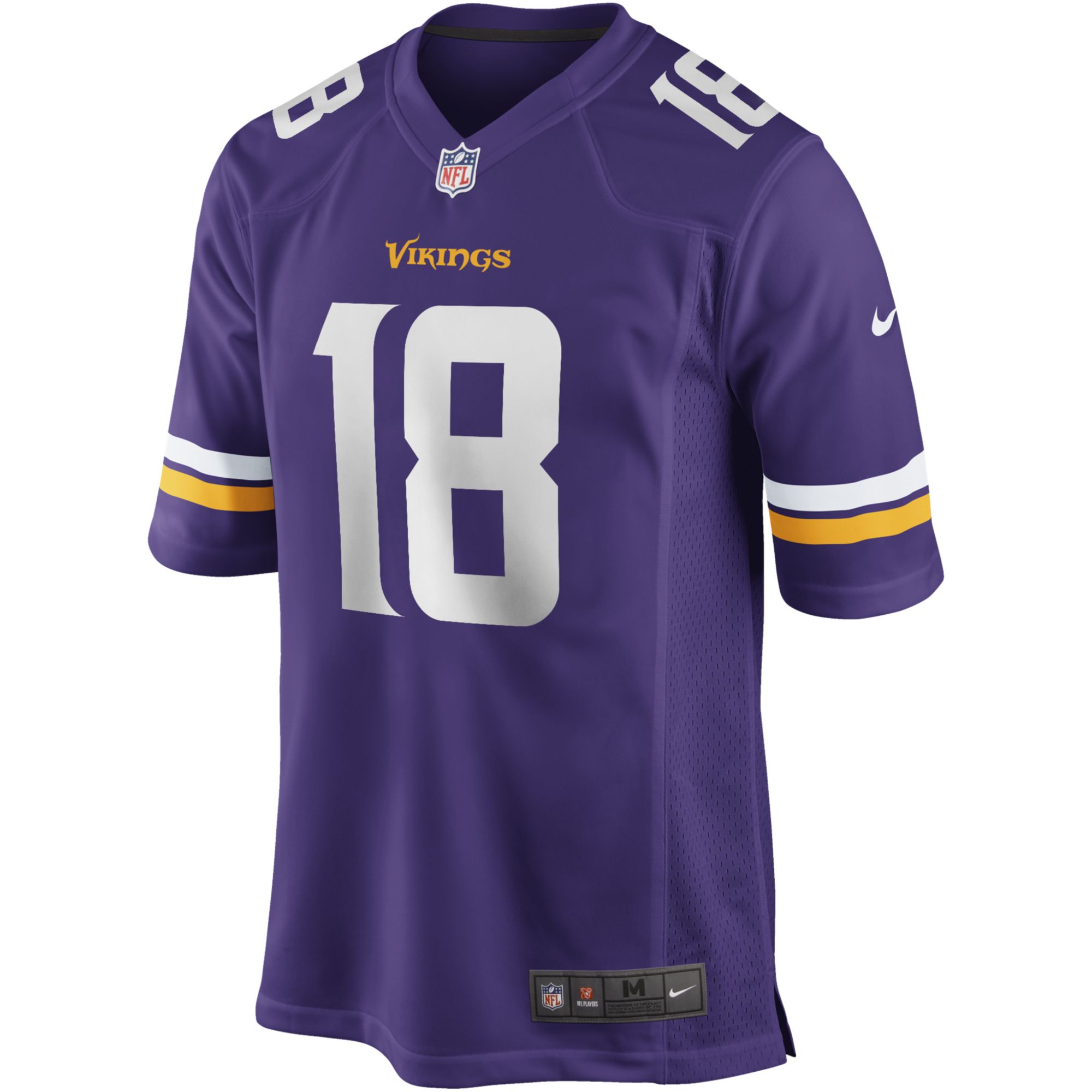 Nike Men's Minnesota Vikings Justin Jefferson #18 Home Purple Game Jersey