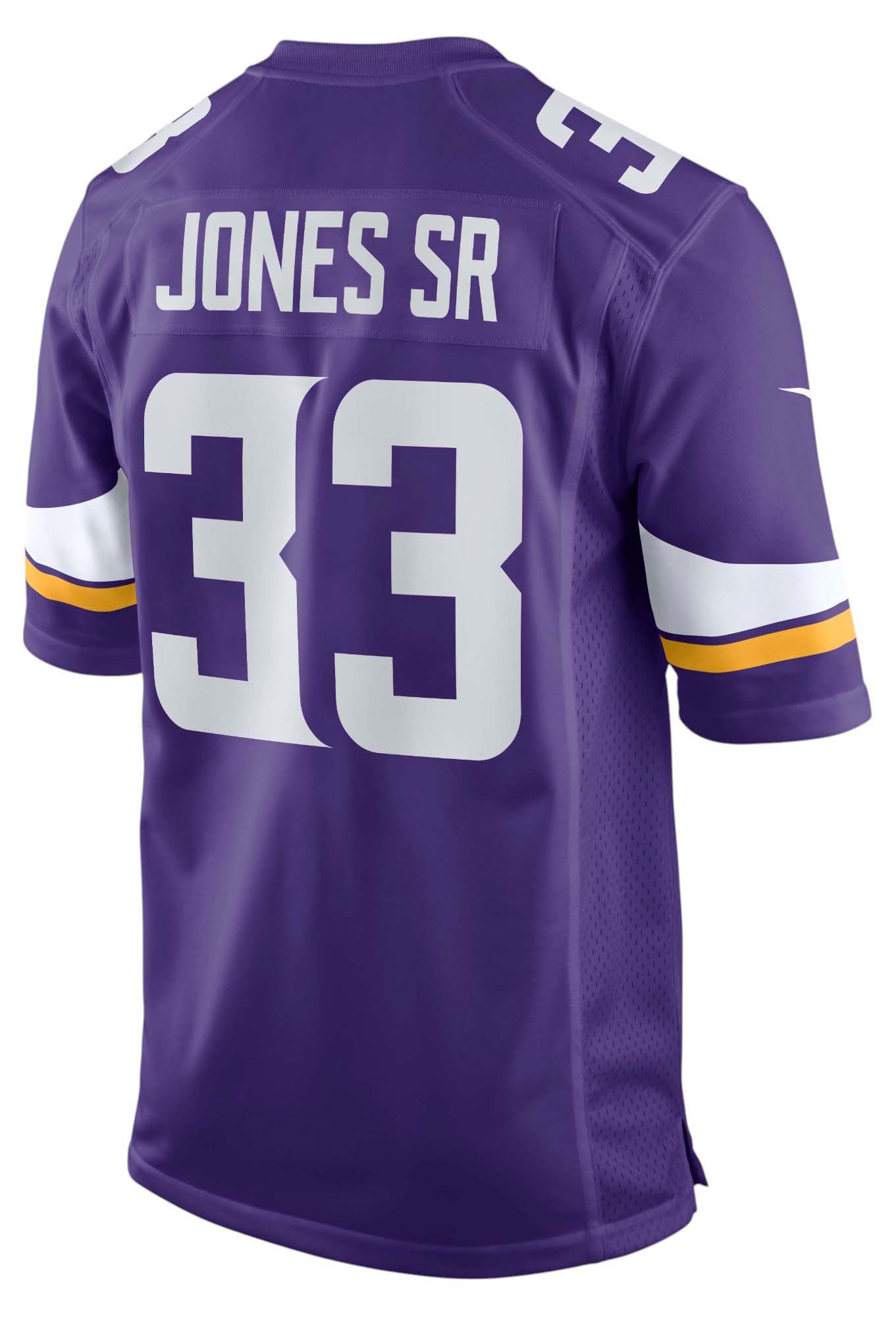 Nike Men's Minnesota Vikings Aaron Jones #33 Purple Game Jersey product image
