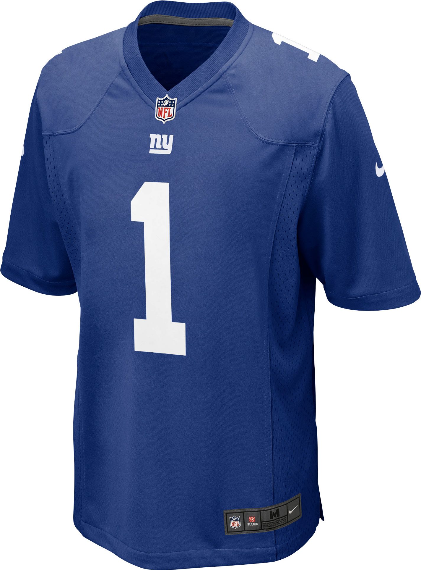 Nike Men's New York Giants Malik Nabers #1 Royal Blue Game Jersey product image