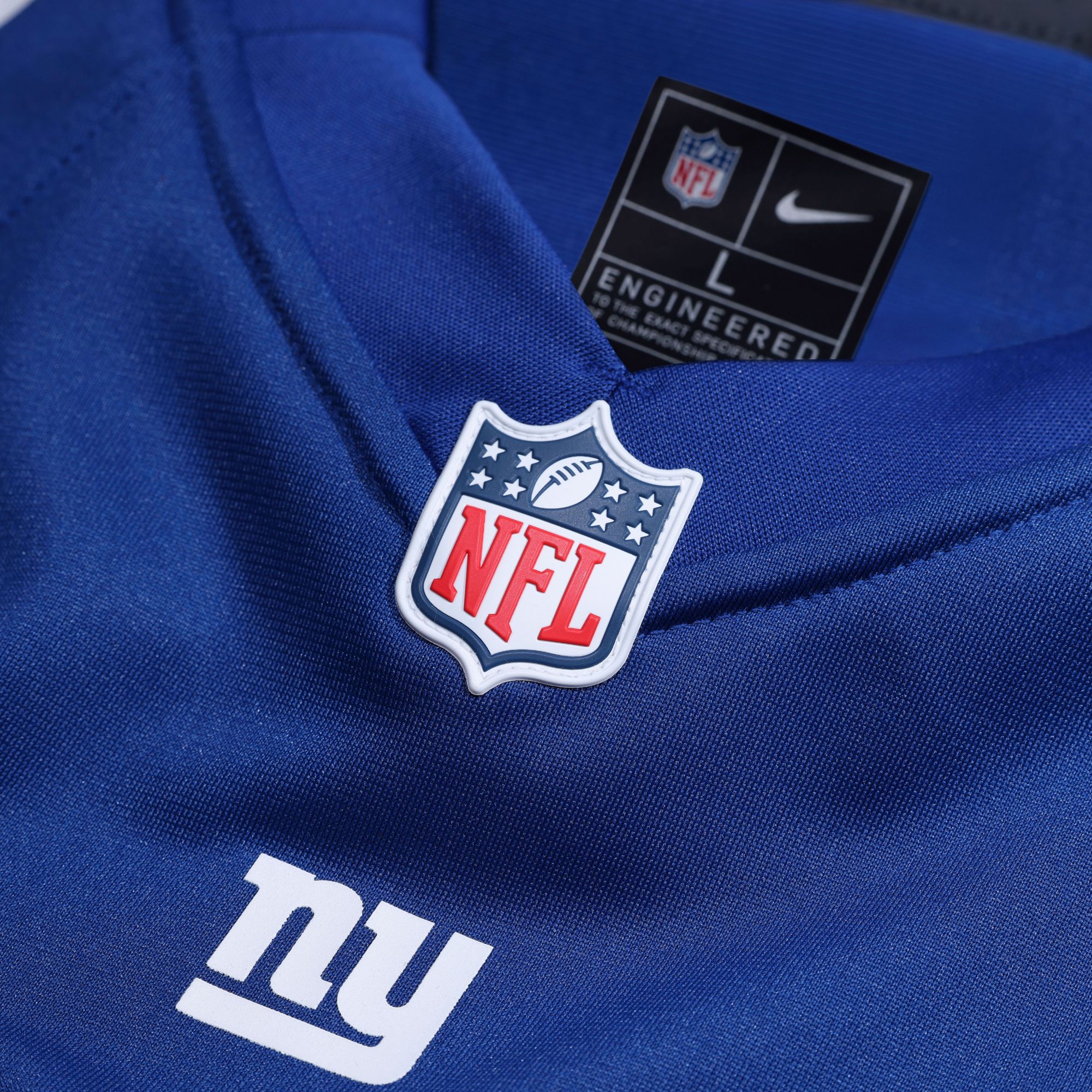 Nike Men's New York Giants Russell Wilson #3 Royal Blue Game Jersey product image