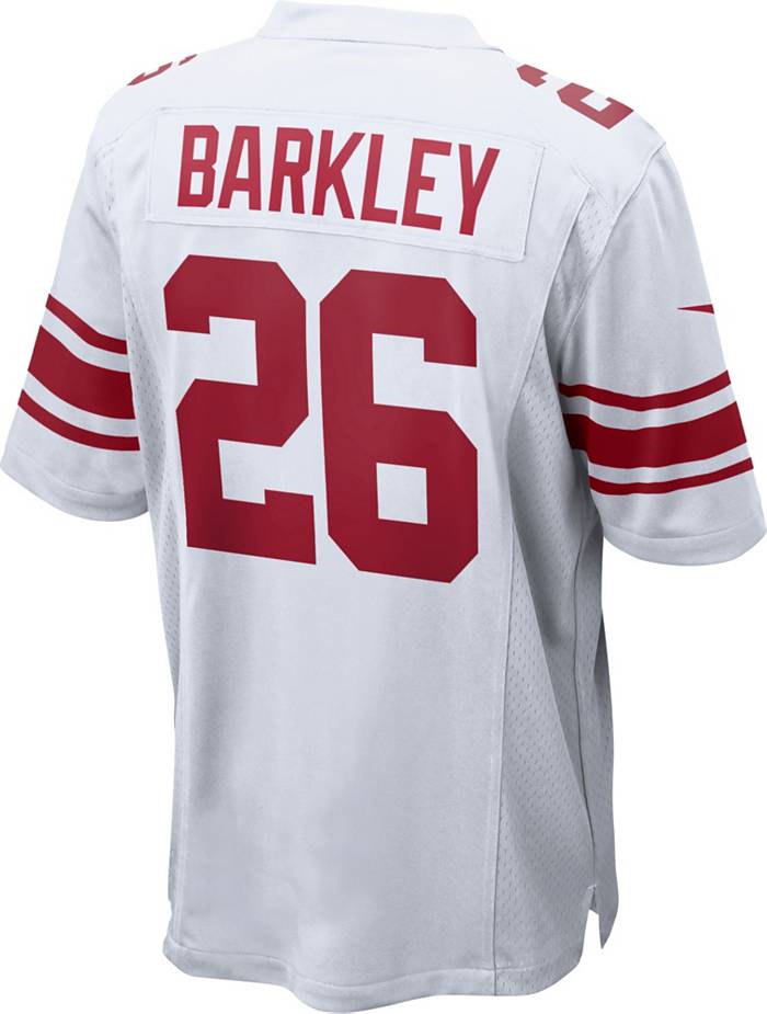 Nike Men's New York Giants Saquon Barkley #26 White Game Jersey