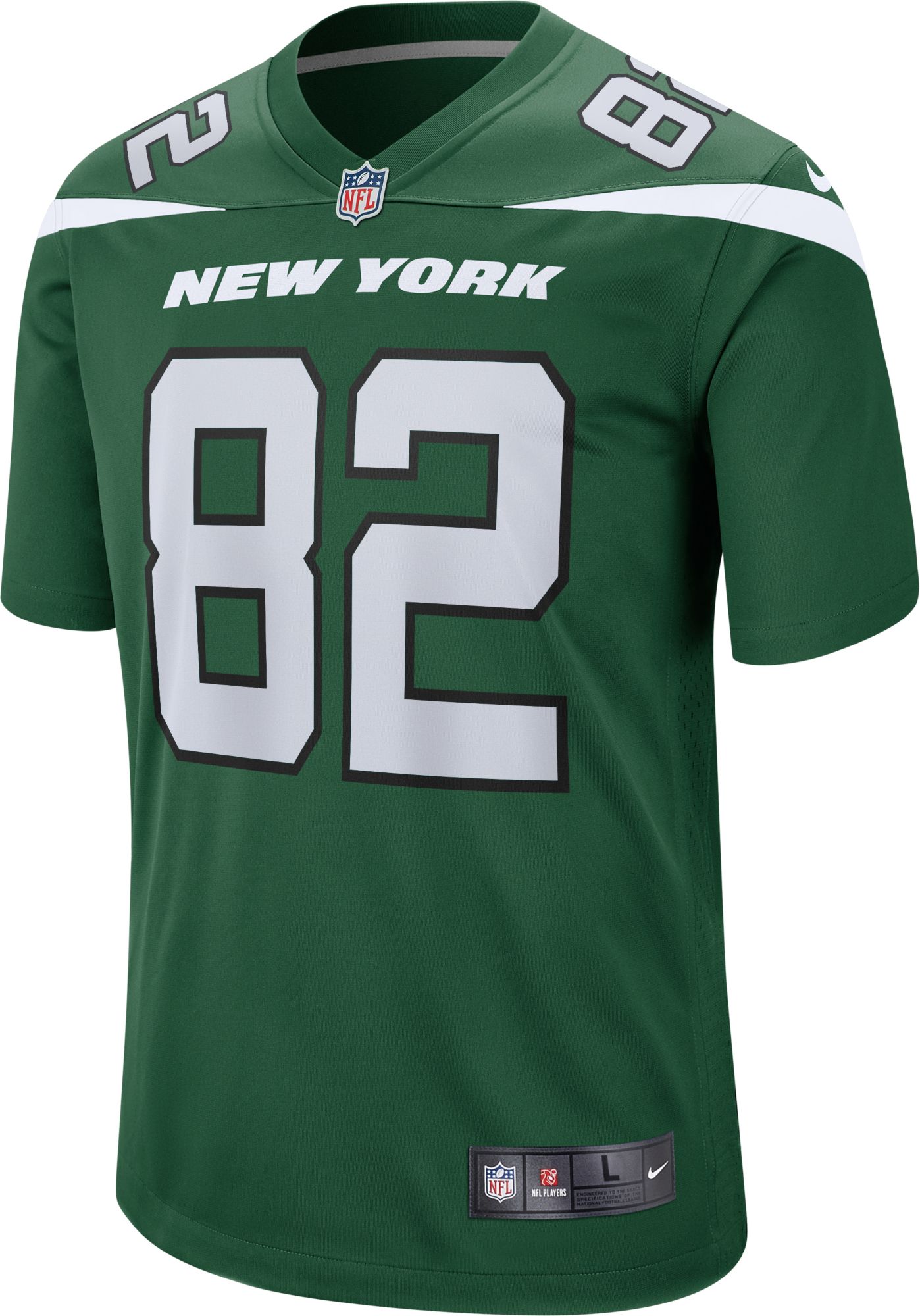 Nike Men's New York Jets Jamison Crowder #82 Green Game Jersey product image
