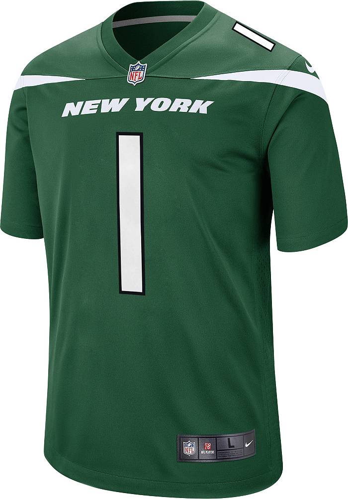 Men's Nike Zach Wilson Black New York Jets Rflctv Limited Jersey Size: Medium