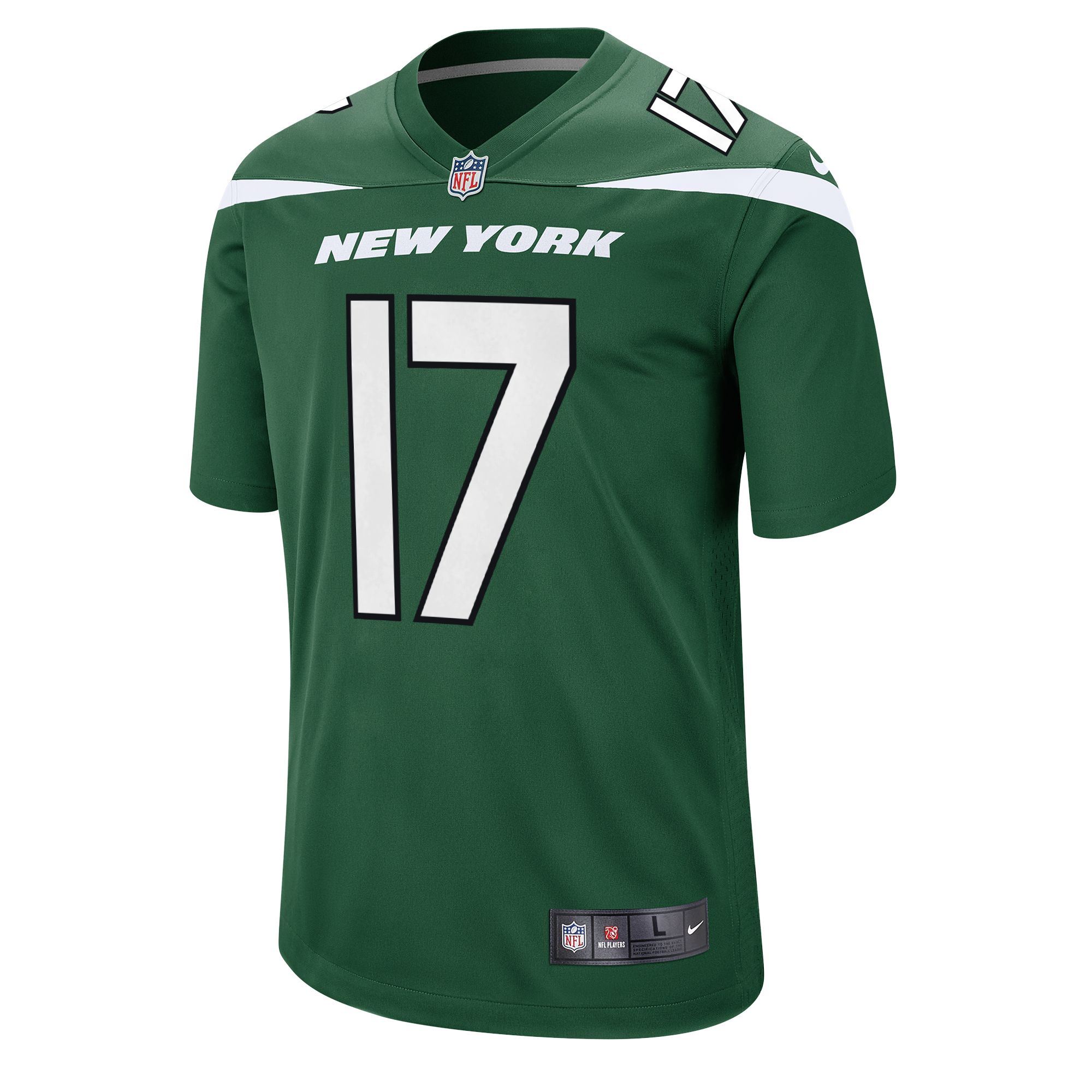 Nike Men's New York Jets Garrett Wilson Green Game Jersey