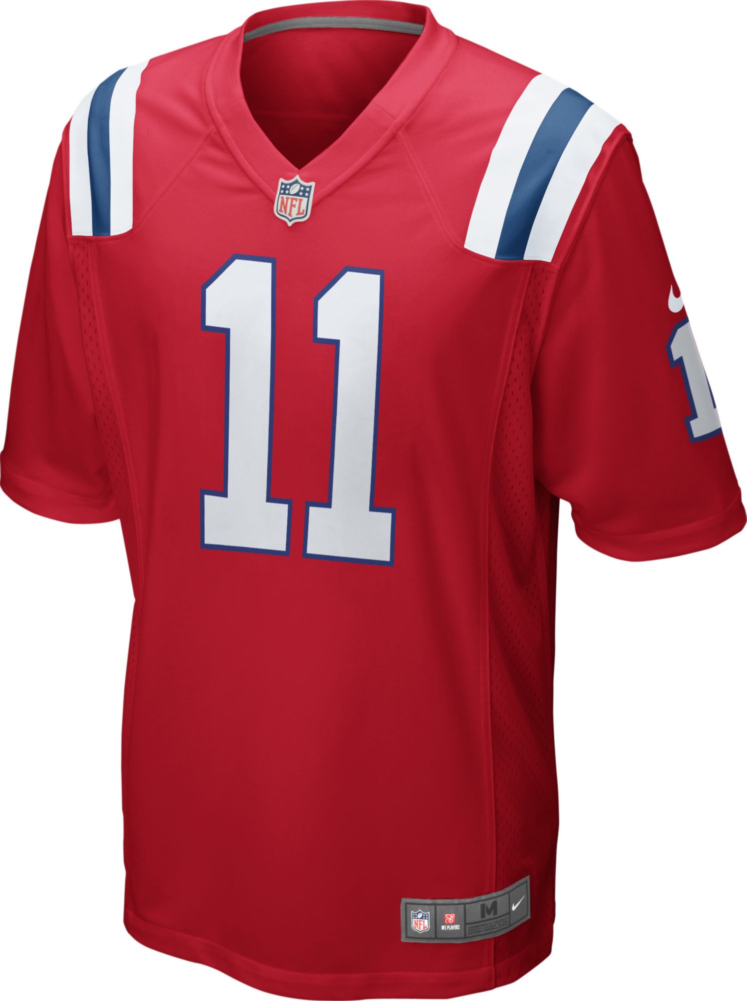 Nike Men's New England Patriots Julian Edelman #11 Red Game Jersey product image