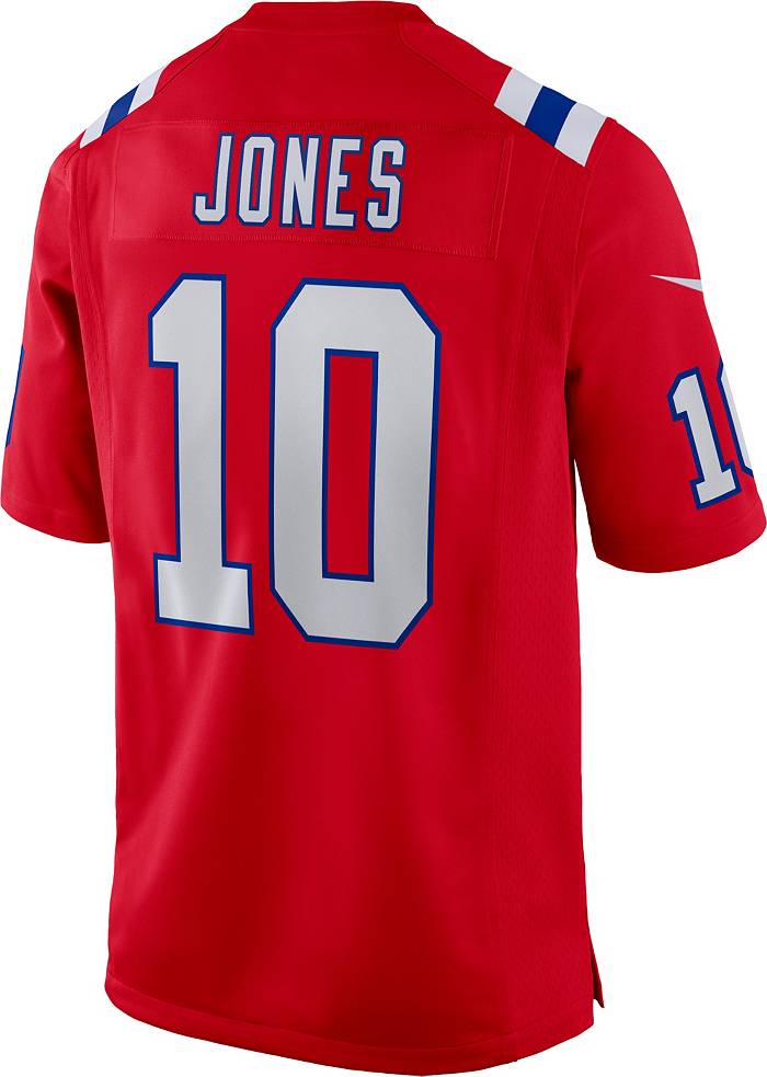 Women's Nike Mac Jones Red New England Patriots Game Alternate Jersey