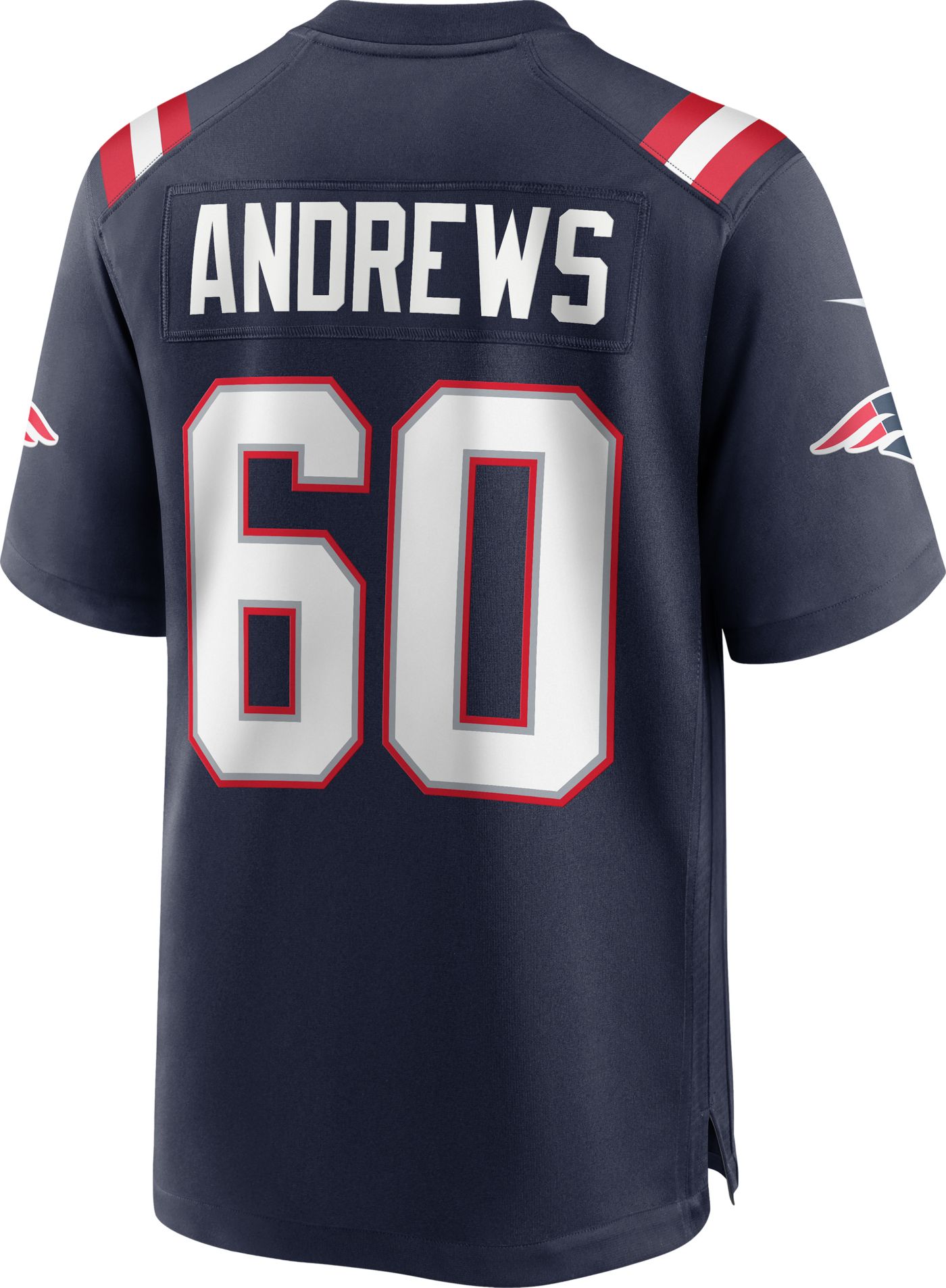 Patriots jersey size chart best sale