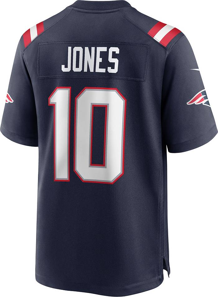 Nike Men's New England Patriots Mac Jones #10 Navy Game Jersey