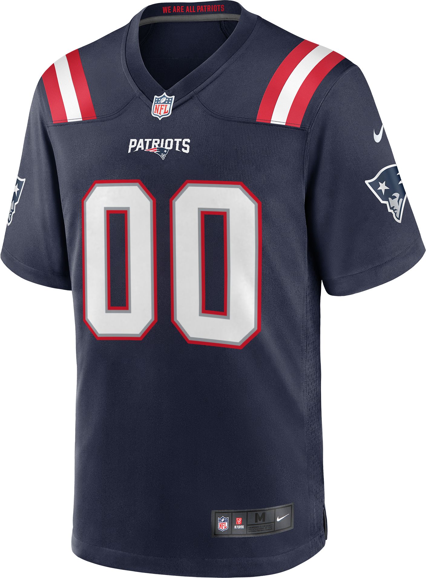Nike Men's New England Patriots Caleb Lomu Navy Home Game Jersey product image