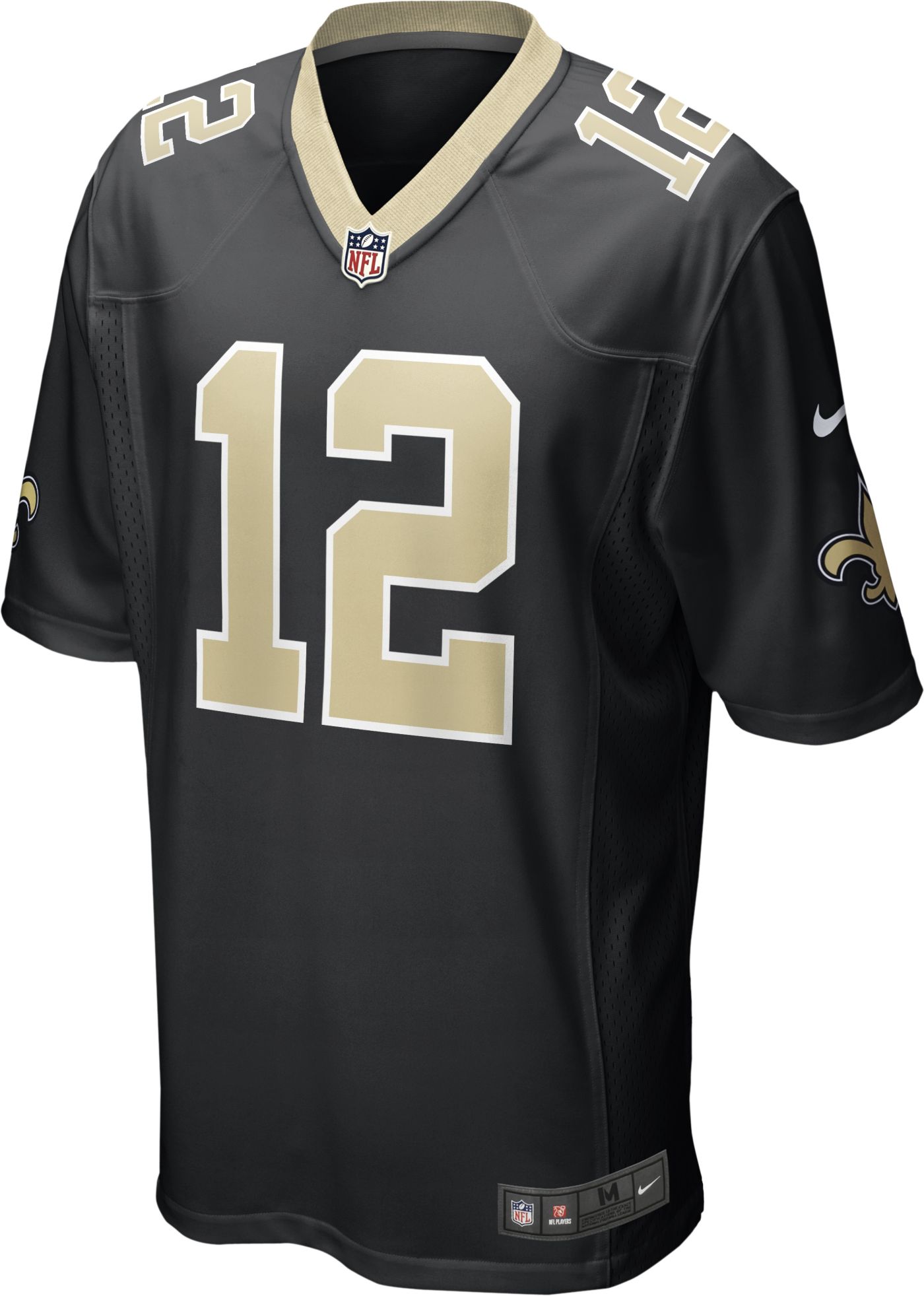 Nike Men s New Orleans Saints Chris Olave 12 Black Game Jersey Dick s Sporting Goods