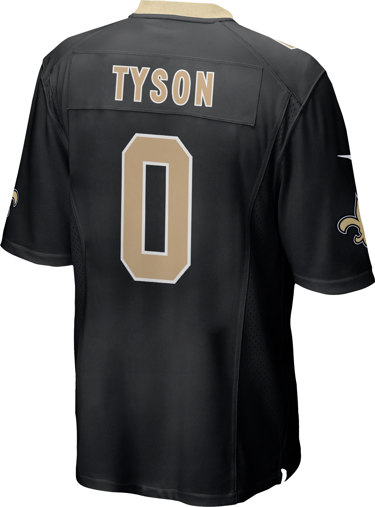 Nike Men's New Orleans Saints Jordyn Tyson #0 Black Home Game Jersey product image