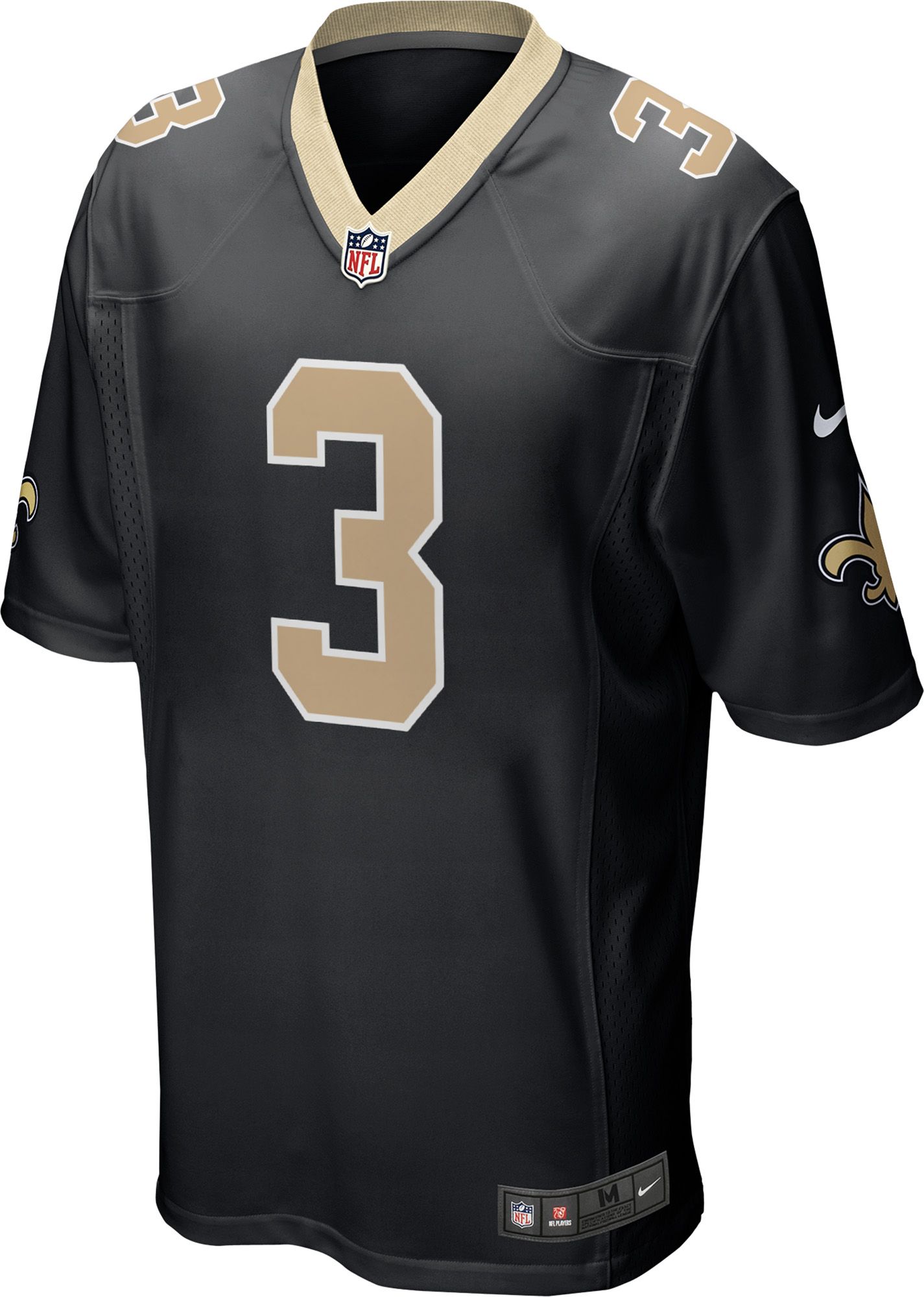 NFL Men's New Orleans Saints Black Travis Etienne #3 Home Game Jersey product image