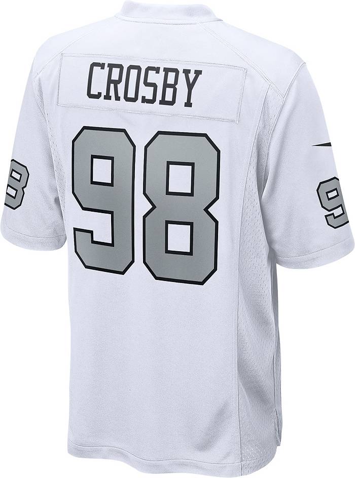 Maxx Crosby Las Vegas Raiders Men's Legend White Color Rush T-Shirt