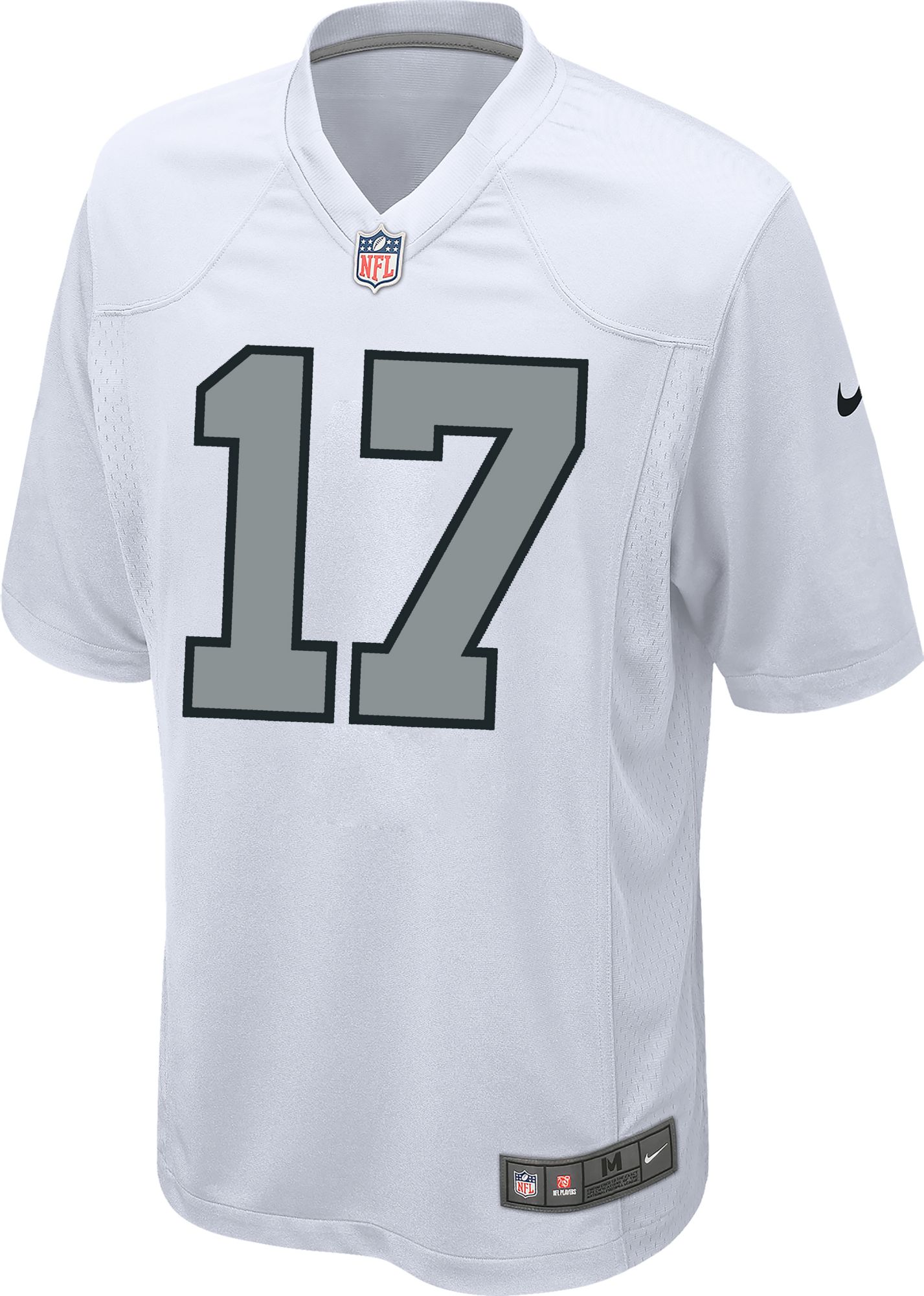 Nike Men's Las Vegas Raiders Davante Adams #17 Alternate White Game Jersey product image