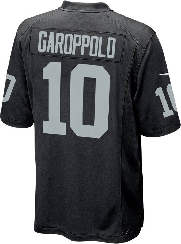 Nike Men's Las Vegas Raiders Jimmy Garoppolo #10 Black Game Jersey