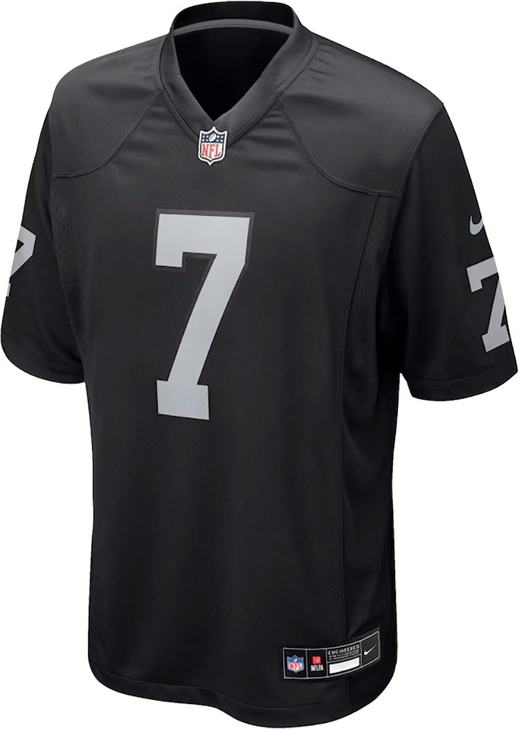 Nike Men's Las Vegas Raiders Geno Smith #7 Black Game Jersey product image
