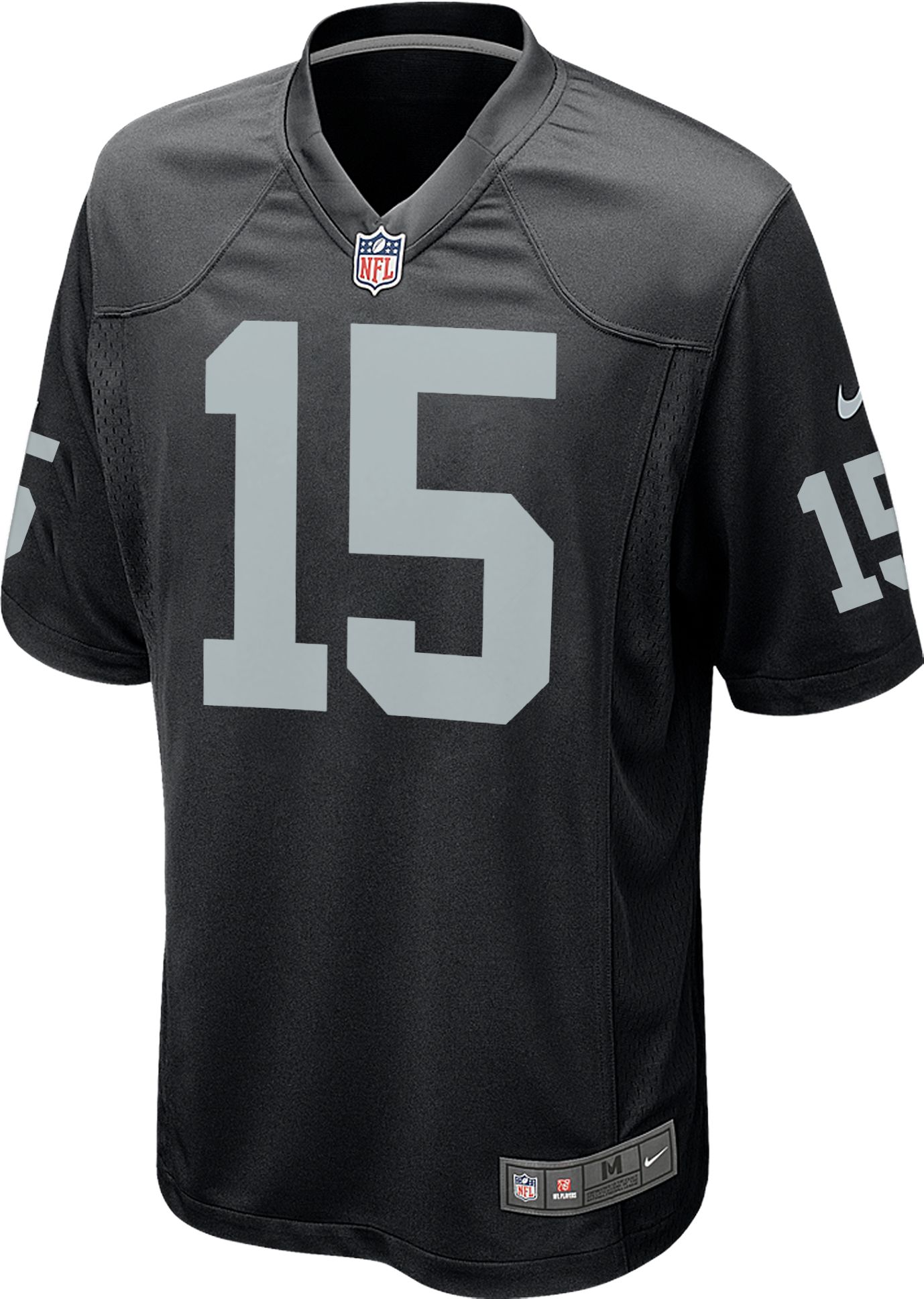 Nike Men's Las Vegas Raiders Fernando Mendoza #15 Black Home Game Jersey product image