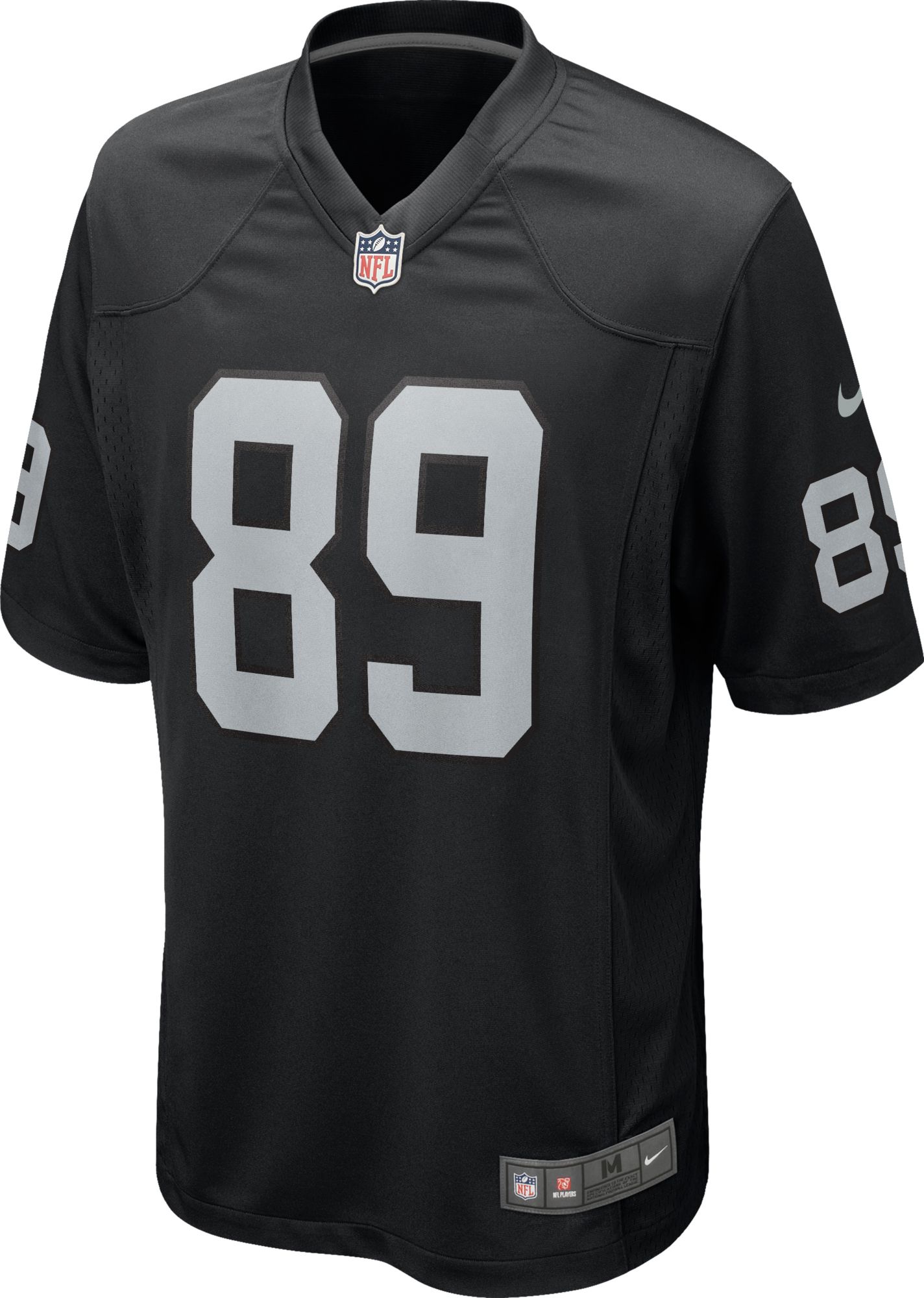 Nike Men's Las Vegas Raiders Brock Bowers #89 Black Game Jersey product image