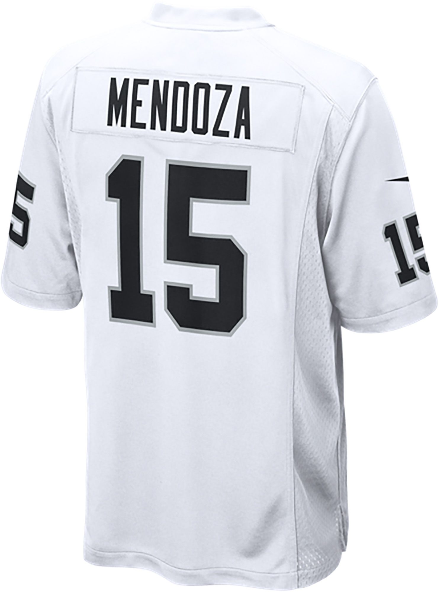 Nike Men's Las Vegas Raiders Fernando Mendoza #15 White Away Game Jersey product image