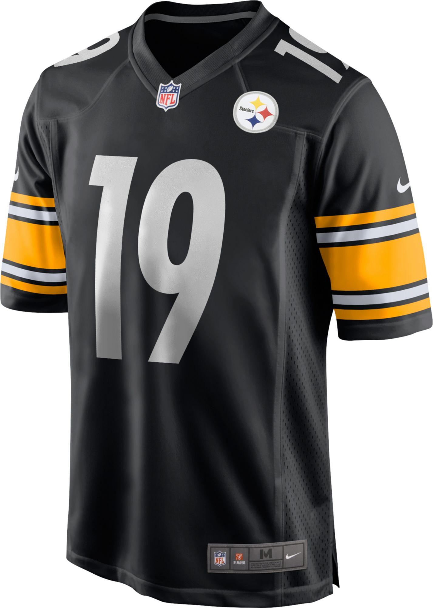 Nike Men's Pittsburgh Steelers JuJu Smith-Schuster #19 Black Game Jersey product image