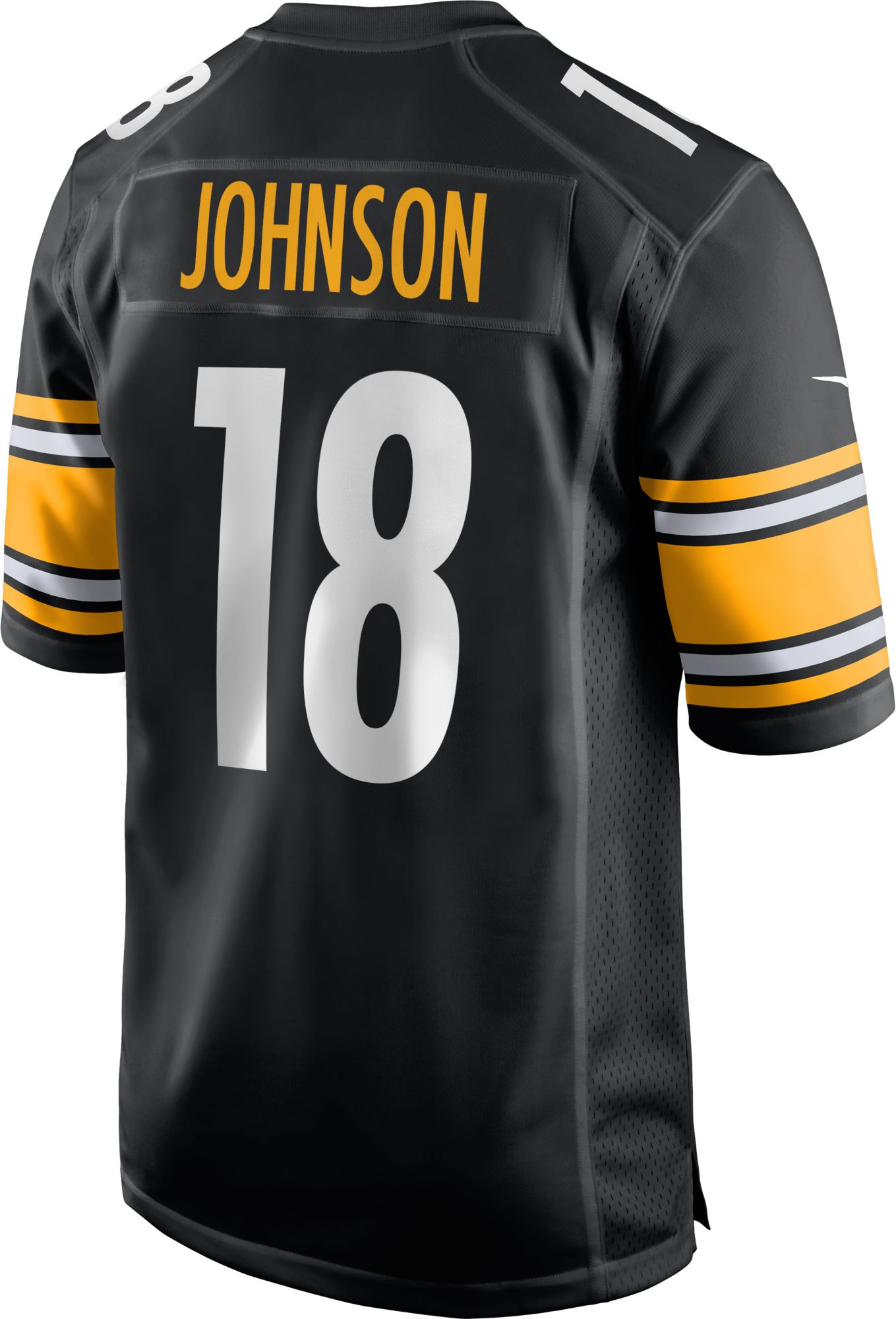 Nike Men's Pittsburgh Steelers Diontae Johnson #18 Black Game Jersey product image
