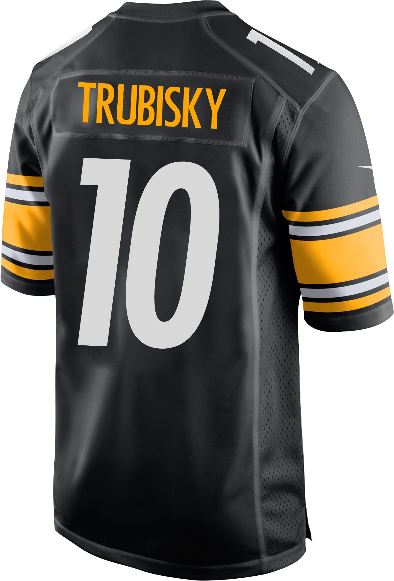 Nike Chicago Bears No10 Mitchell Trubisky Black Men's Stitched NFL Vapor Untouchable Limited Smoke Fashion Jersey