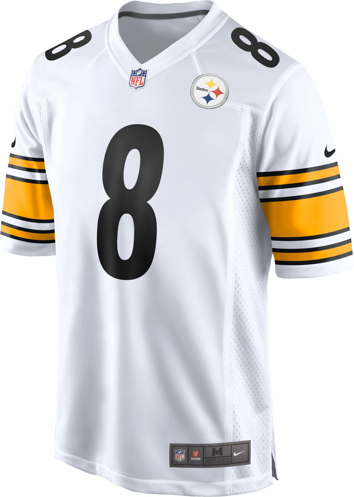 Nike Men's Pittsburgh Steelers Kenny Pickett #8 White Game Jersey product image