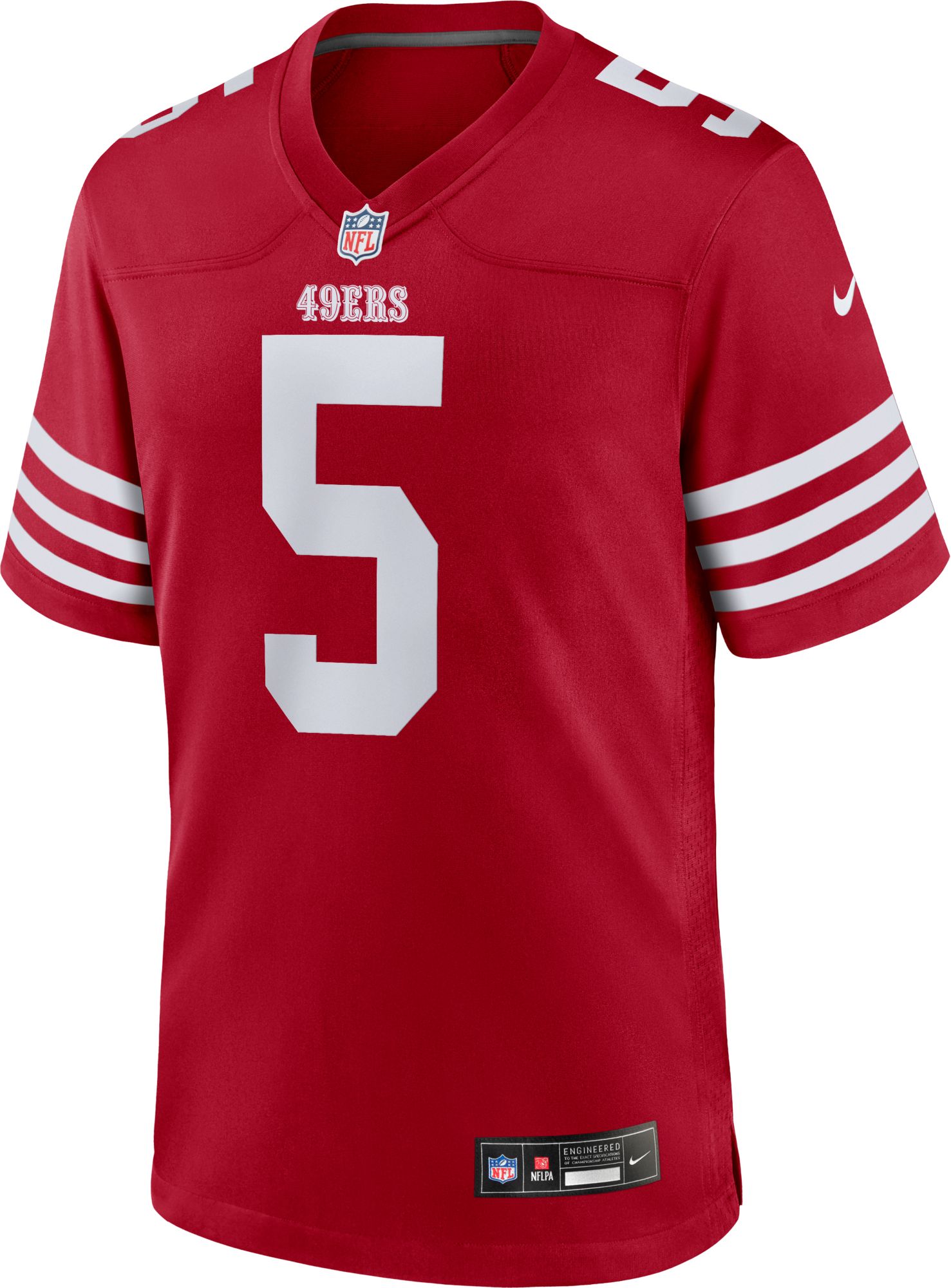 Nike Men's San Francisco 49ers Red Mike Evans #5 Home Game Jersey product image