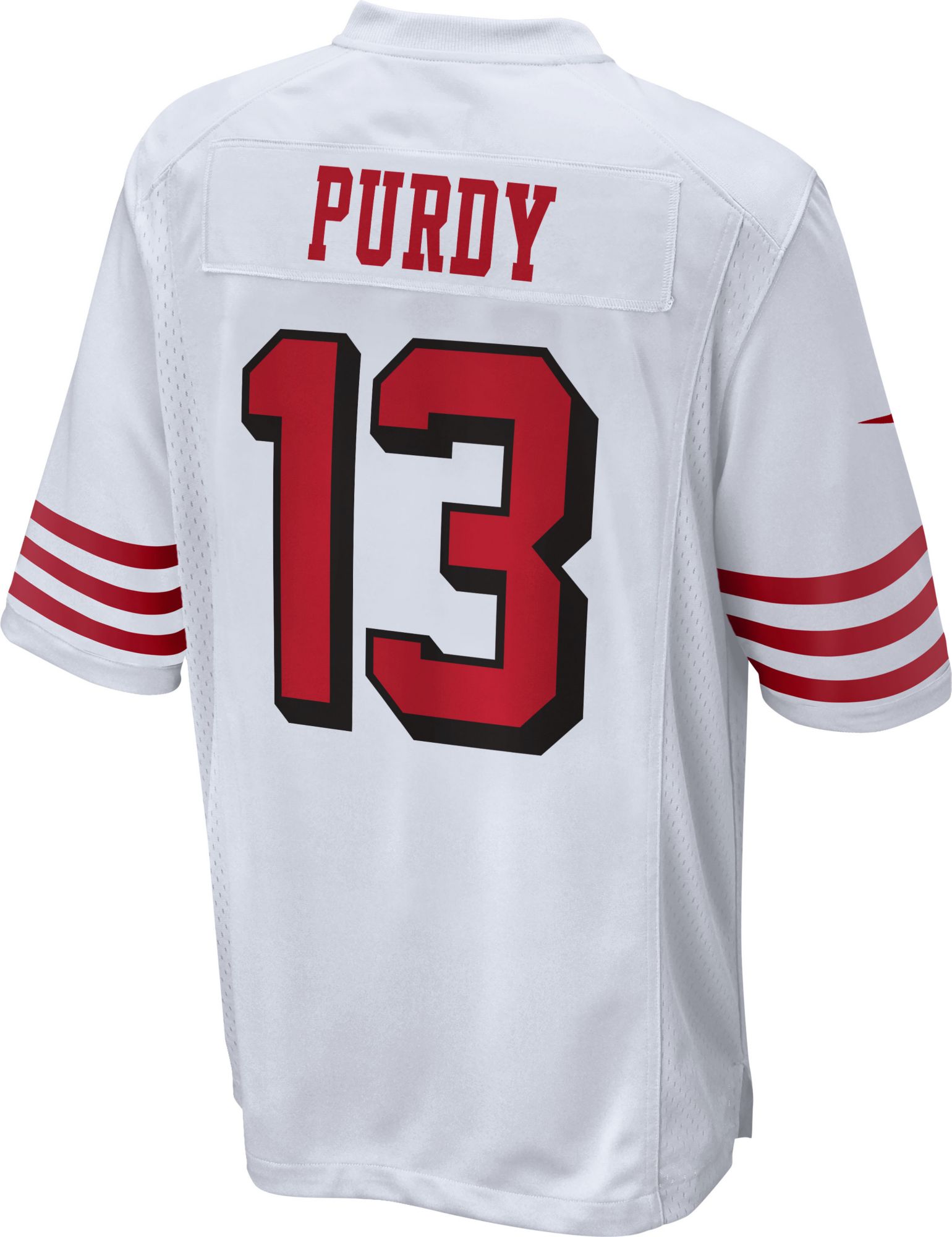 Nike Men's San Francisco 49ers Brock Purdy #13 2nd Alternate White Game Jersey product image