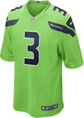 Nike Men's Seattle Seahawks Russell Wilson #3 Turbo Green Game Jersey