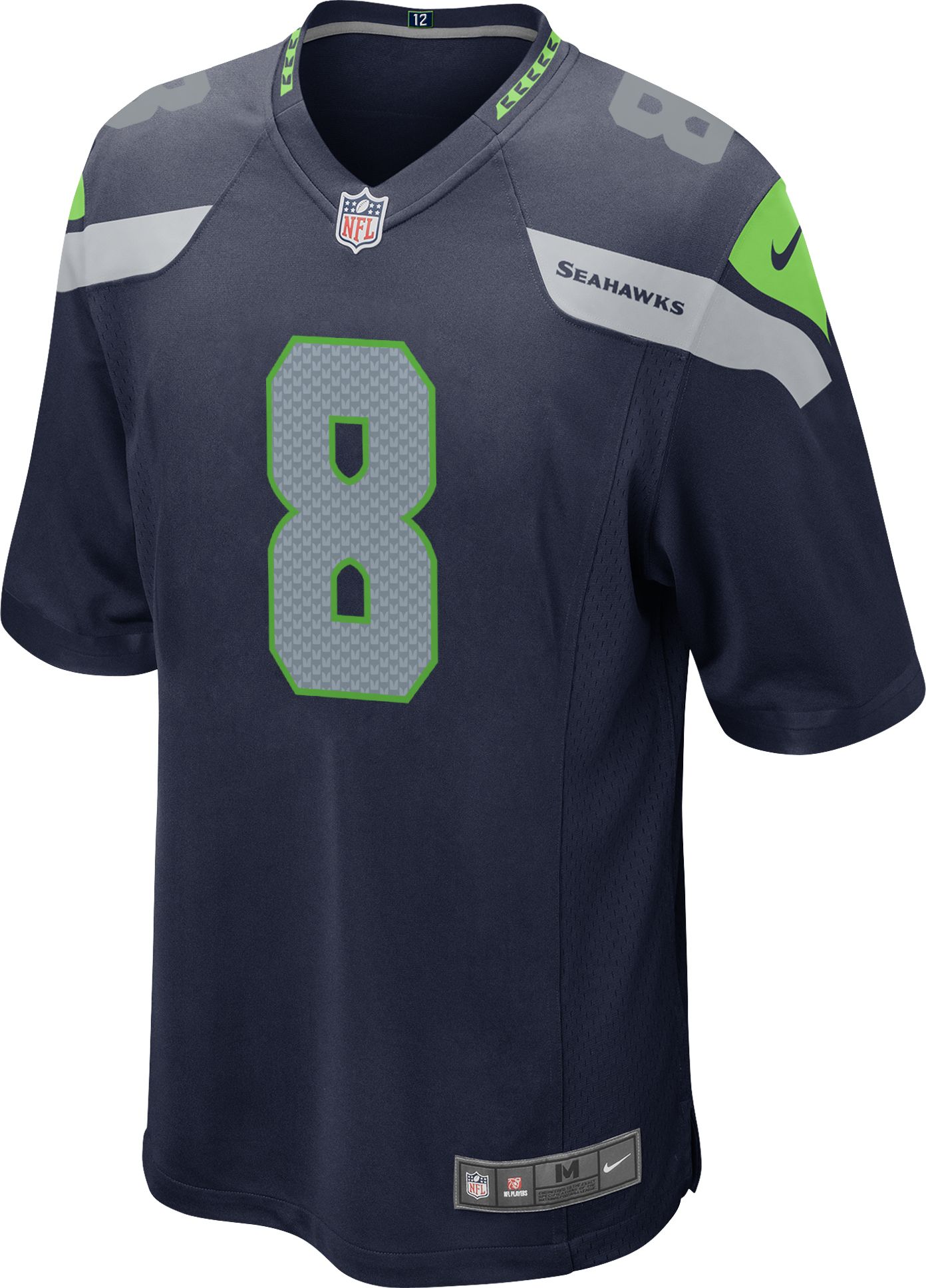 Nike Men's Seattle Seahawks Jadarian Price #8 Navy Home Game Jersey product image