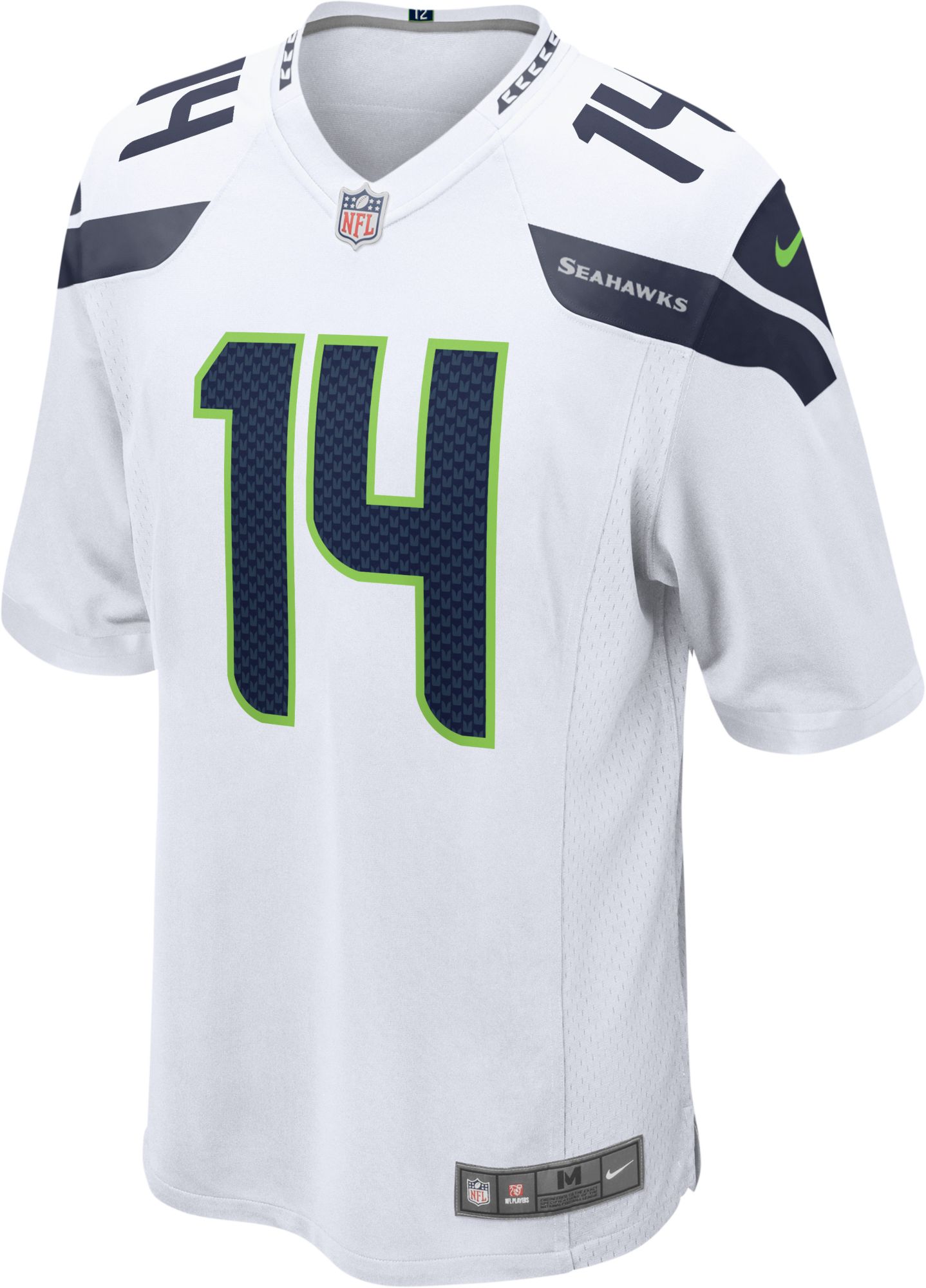 Nike Men's Seattle Seahawks DK Metcalf #14 White Game Jersey product image