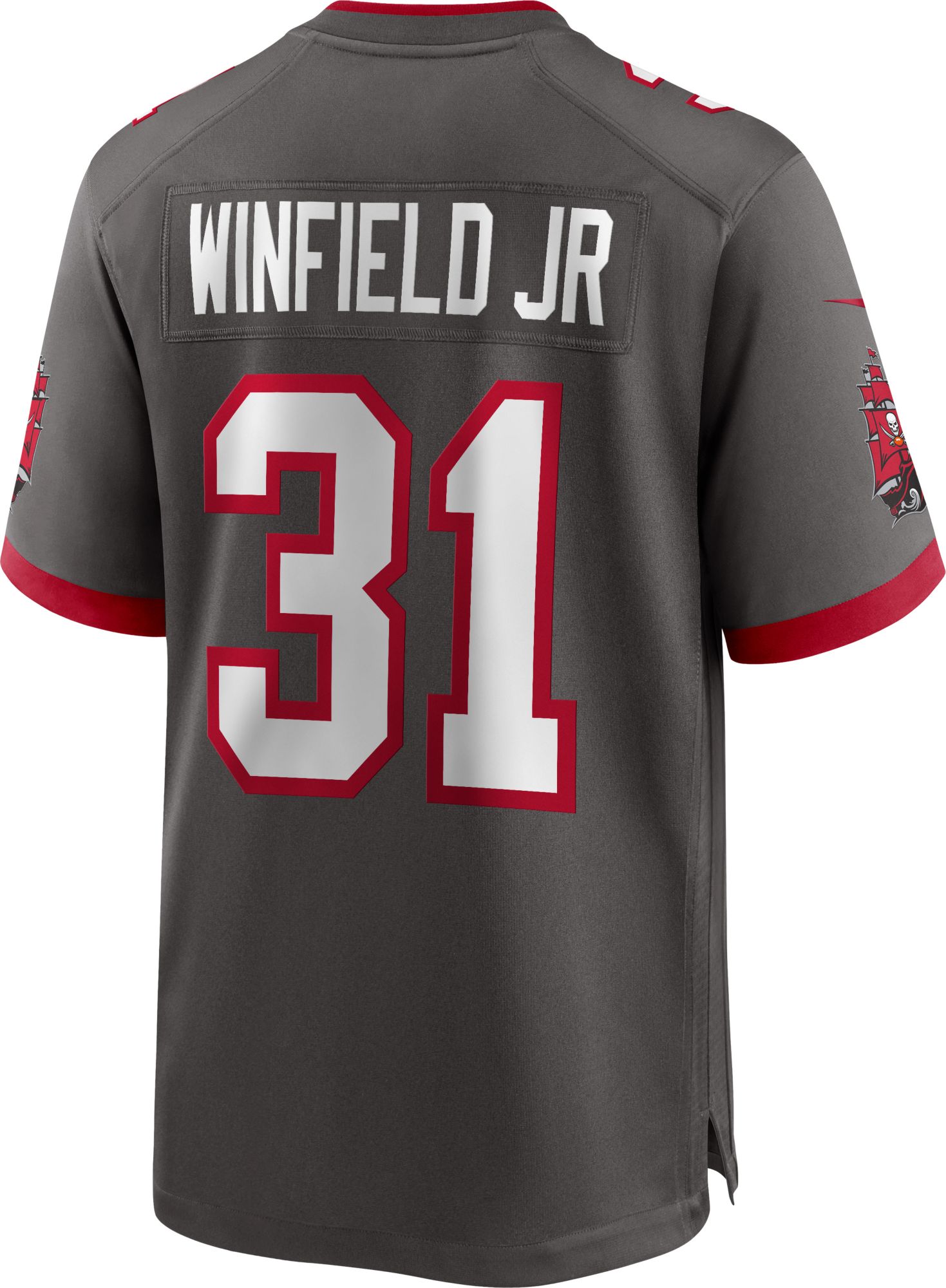 Nike Men's Tampa Bay Buccaneers Antoine Winfield Jr. #31 Pewter Alternate Game Jersey