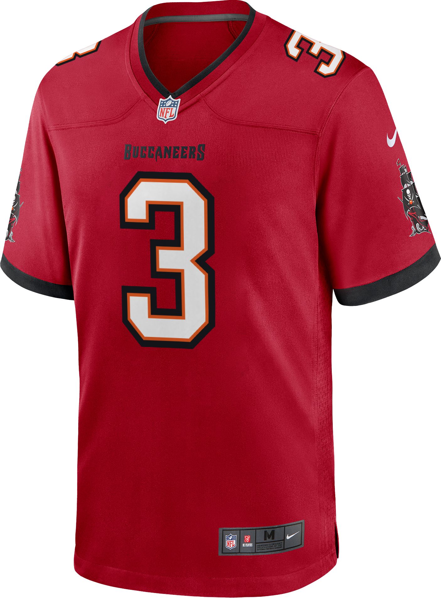 Nike Men's Tampa Bay Buccaneers Rueben Bain Jr. #3 Red Home Game Jersey product image