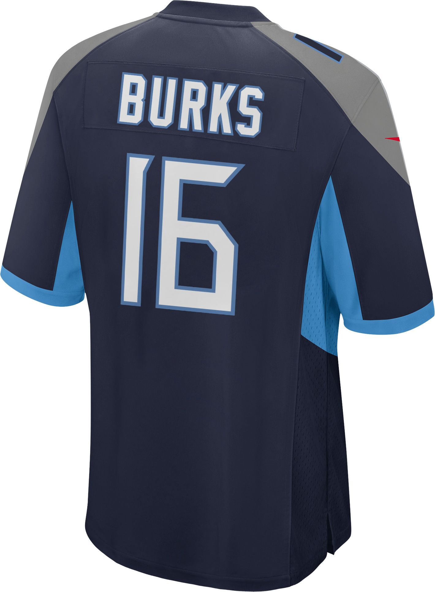 Nike Men's Tennessee Titans Treylon Burks #16 Navy Game Jersey